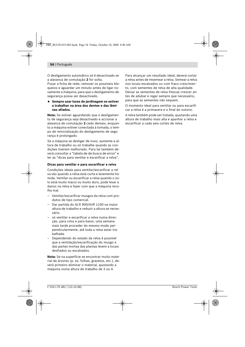 Bosch ALR 900 User Manual | Page 54 / 282