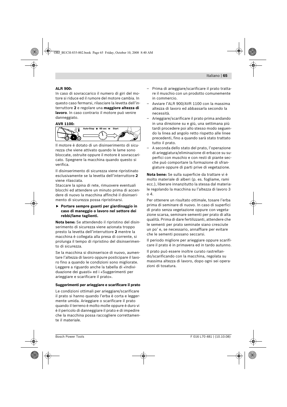 Bosch ALR 900 User Manual | Page 65 / 282