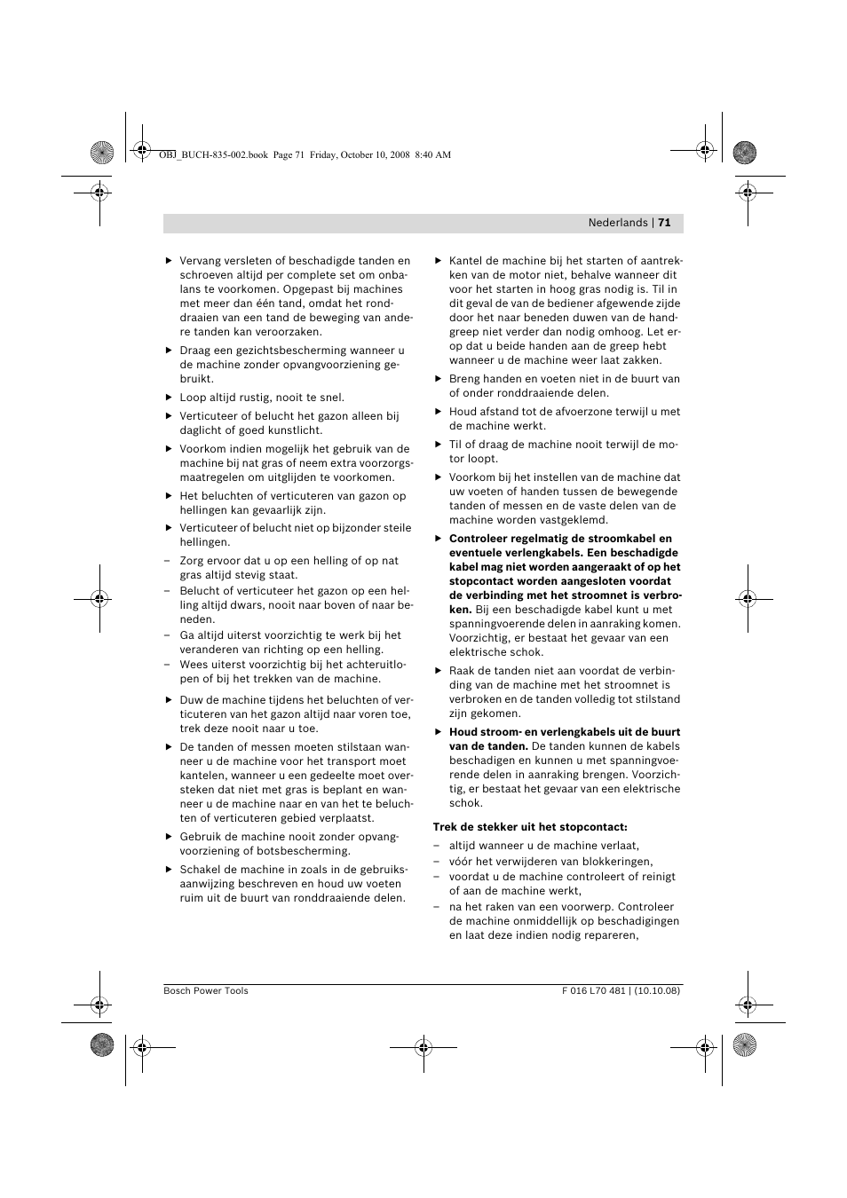 Bosch ALR 900 User Manual | Page 71 / 282