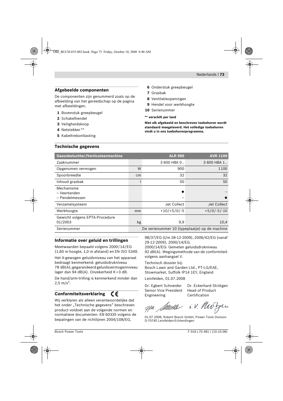 Bosch ALR 900 User Manual | Page 73 / 282