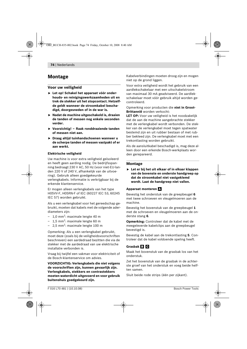 Montage | Bosch ALR 900 User Manual | Page 74 / 282