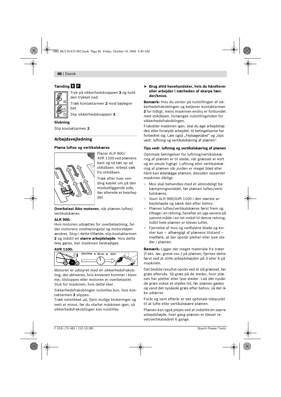 Bosch ALR 900 User Manual | Page 86 / 282