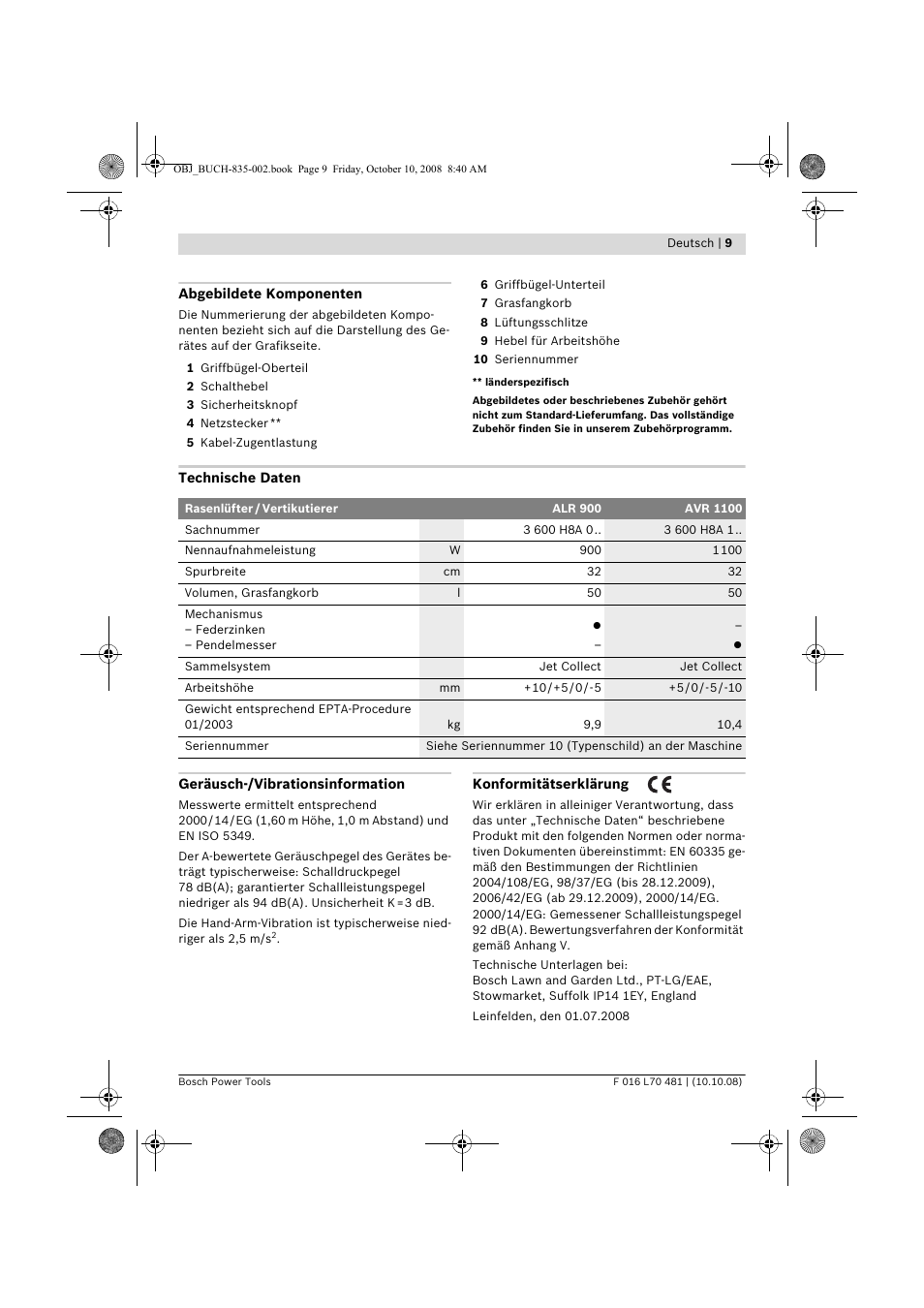 Bosch ALR 900 User Manual | Page 9 / 282