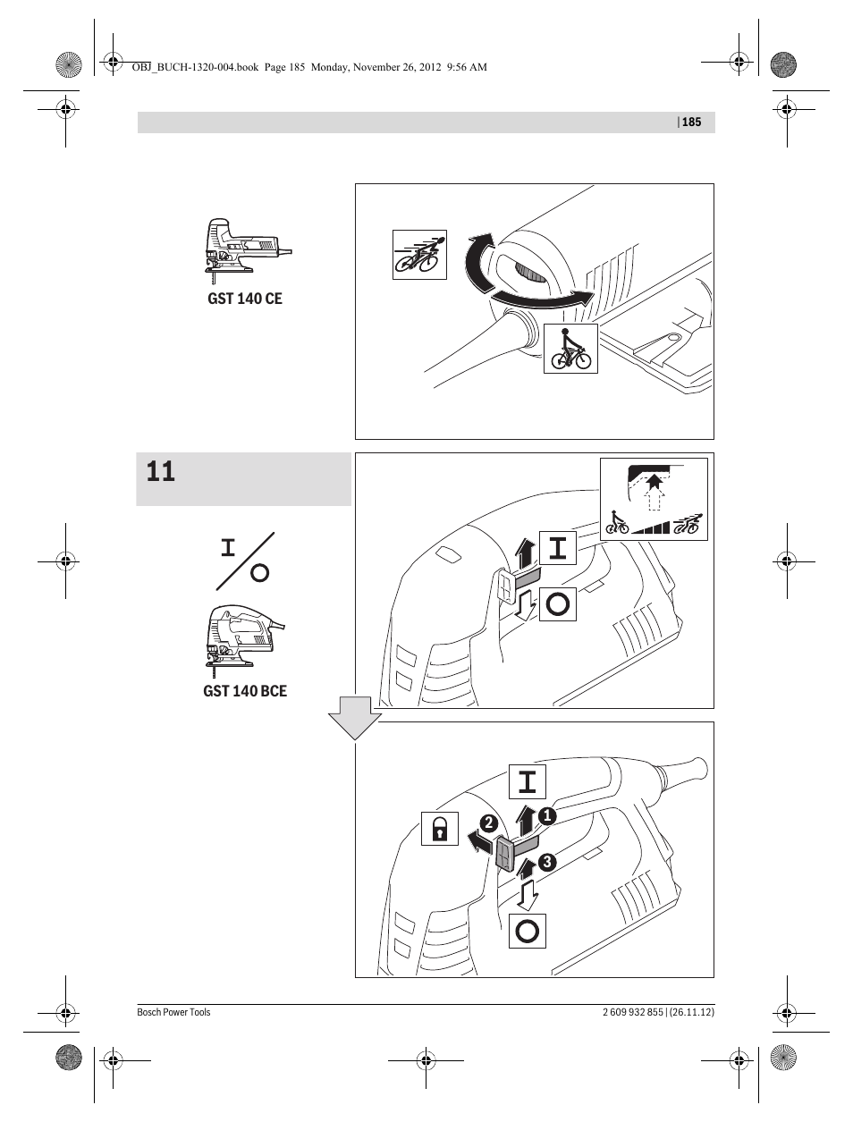 Bosch GST Professional 140 CE User Manual | Page 185 / 191