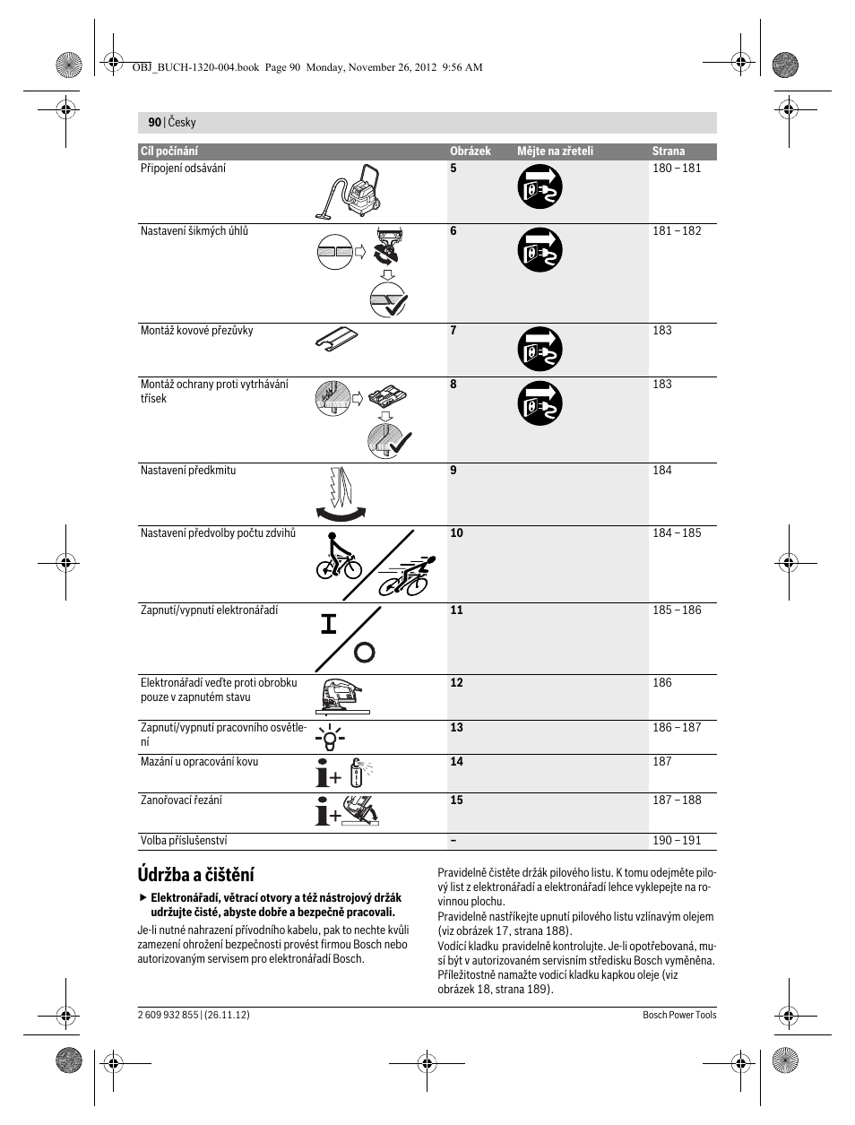 Údržba a čištění | Bosch GST Professional 140 CE User Manual | Page 90 / 191