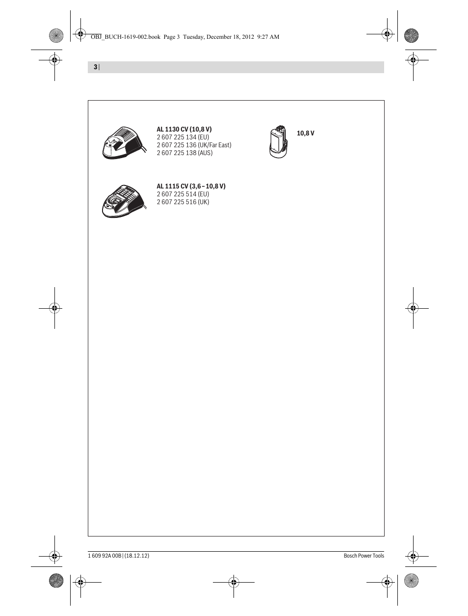 Bosch GML 10,8 V-LI Professional User Manual | Page 3 / 155