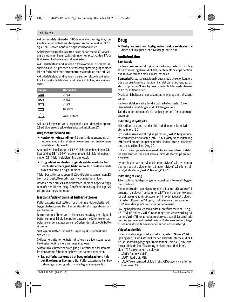 Brug | Bosch GML 10,8 V-LI Professional User Manual | Page 46 / 155