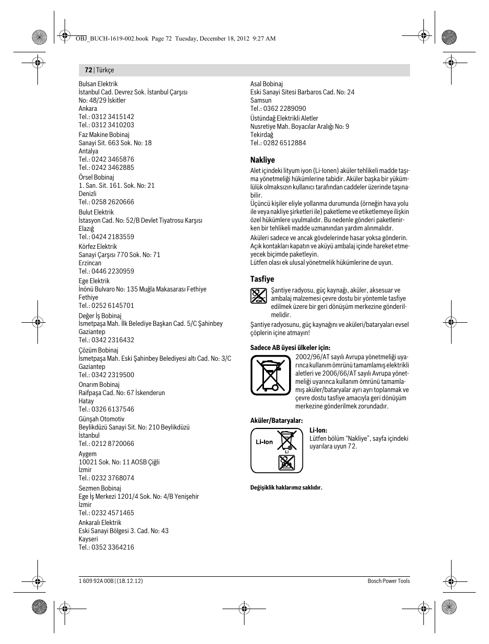 Bosch GML 10,8 V-LI Professional User Manual | Page 72 / 155