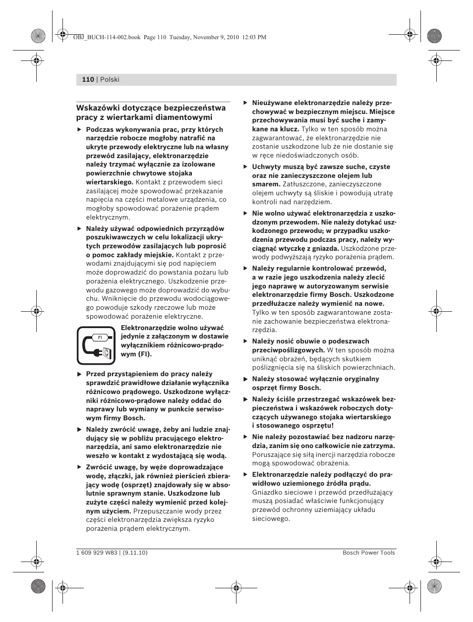 Bosch GDB 2500 WE Professional User Manual | Page 110 / 270