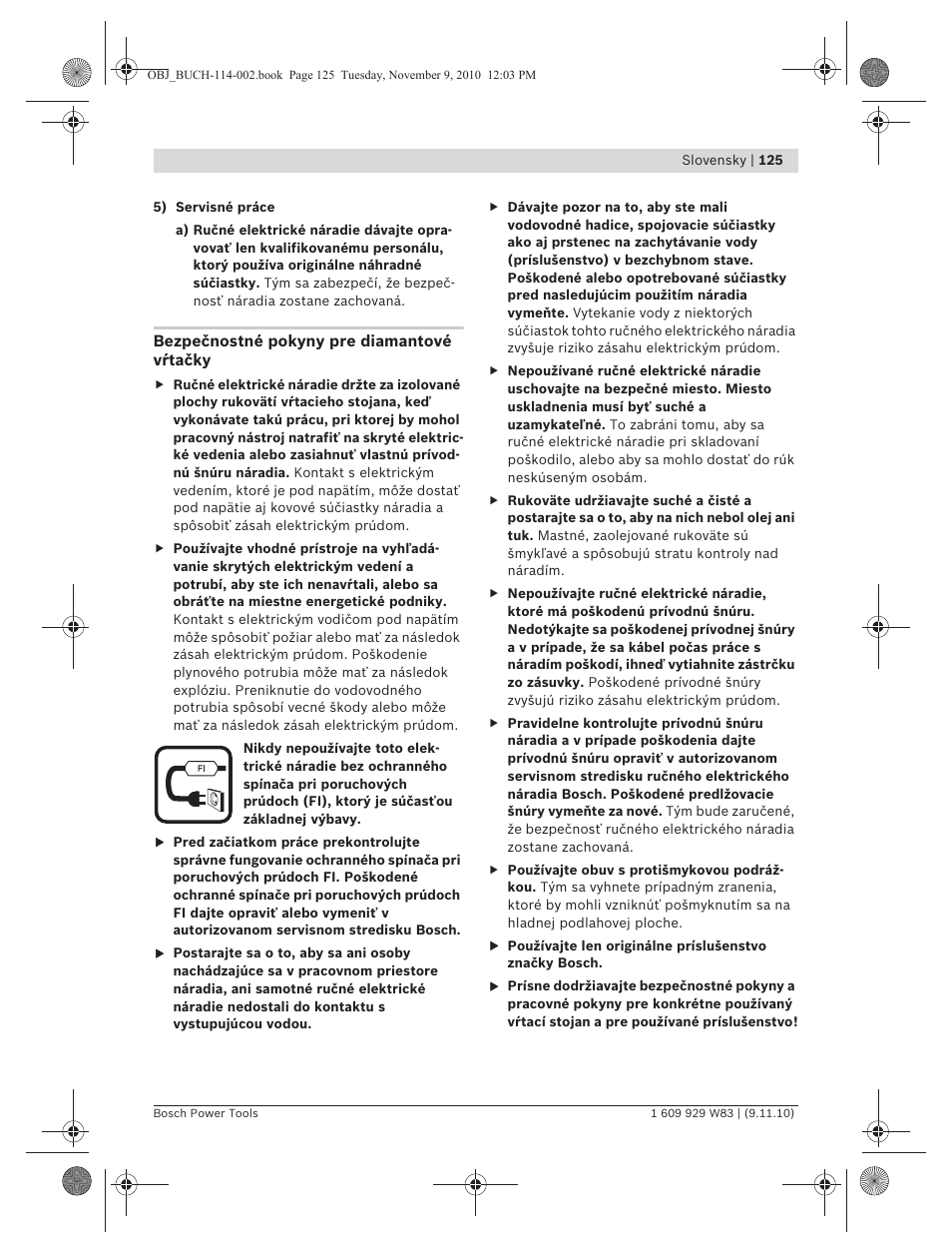 Bosch GDB 2500 WE Professional User Manual | Page 125 / 270