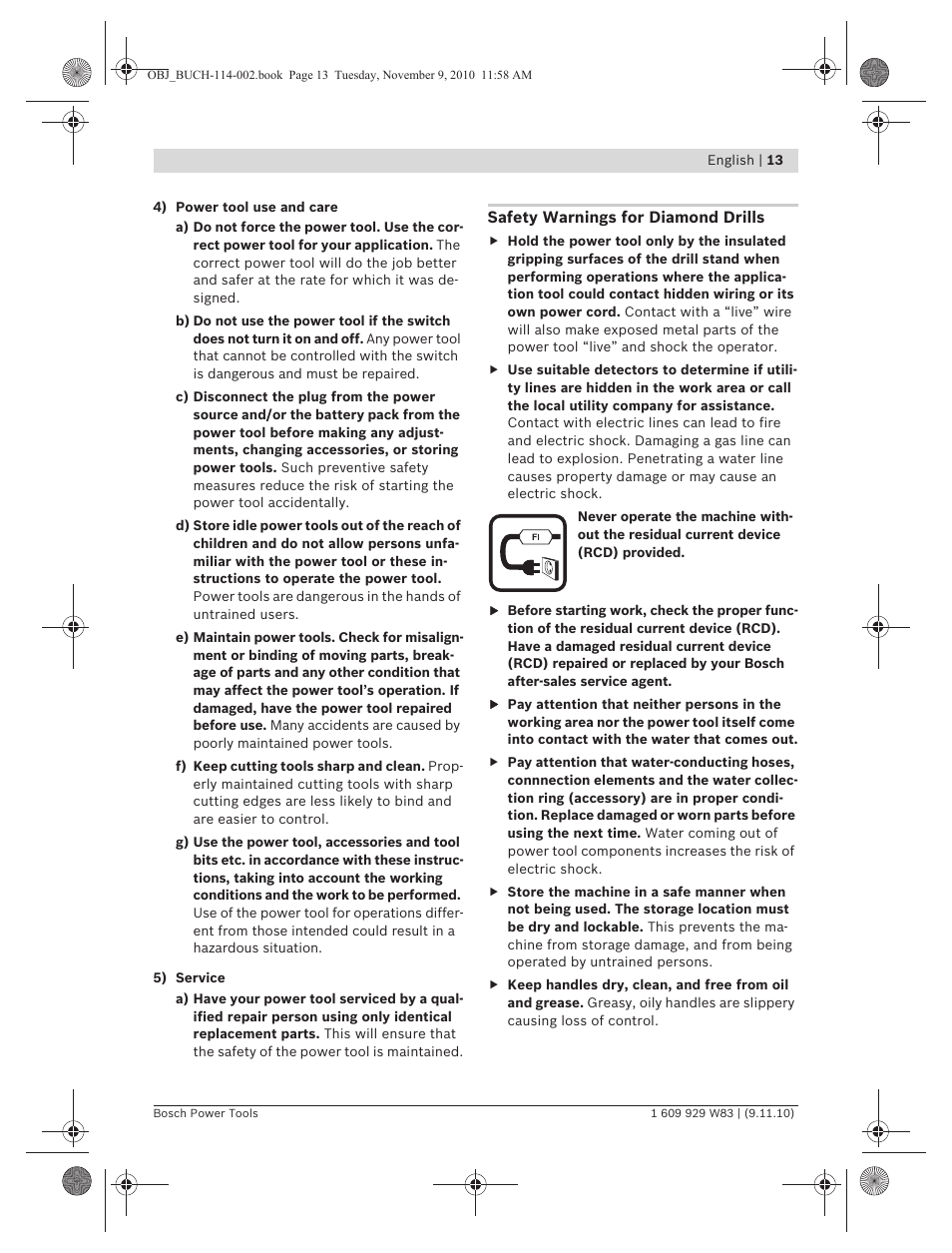Bosch GDB 2500 WE Professional User Manual | Page 13 / 270