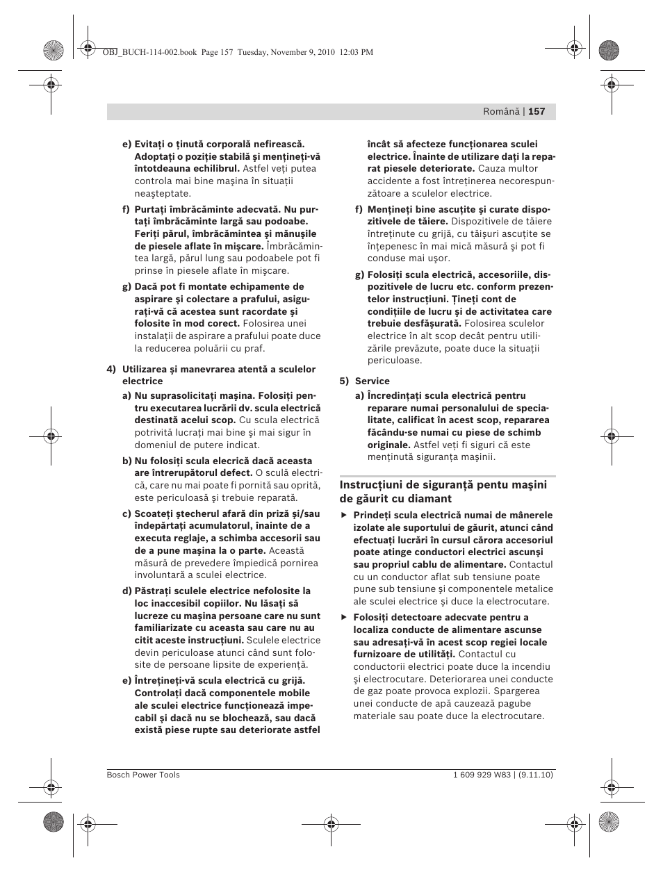 Bosch GDB 2500 WE Professional User Manual | Page 157 / 270