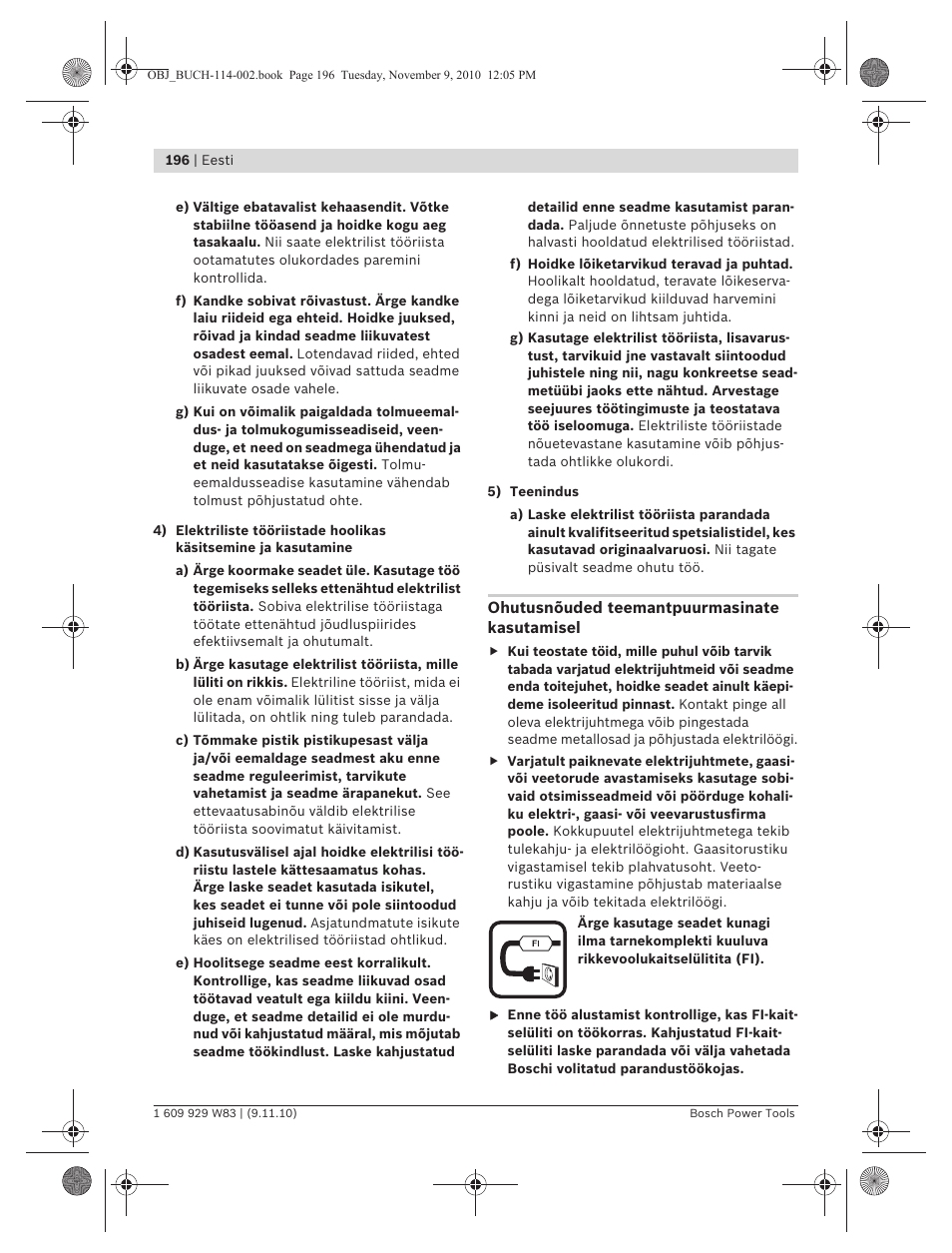 Bosch GDB 2500 WE Professional User Manual | Page 196 / 270