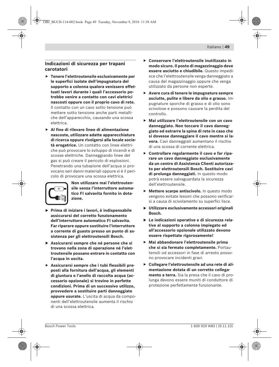 Bosch GDB 2500 WE Professional User Manual | Page 49 / 270