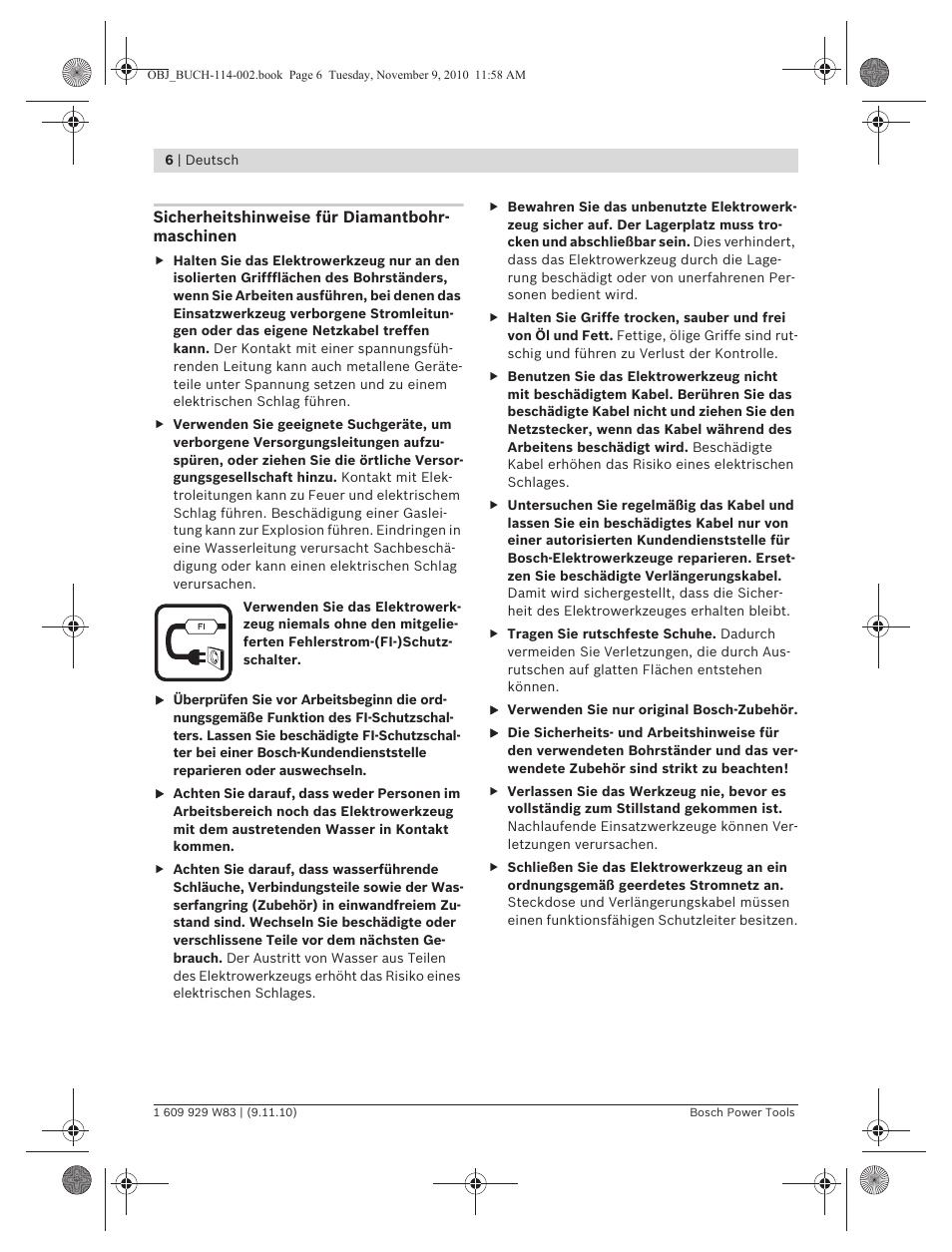 Bosch GDB 2500 WE Professional User Manual | Page 6 / 270