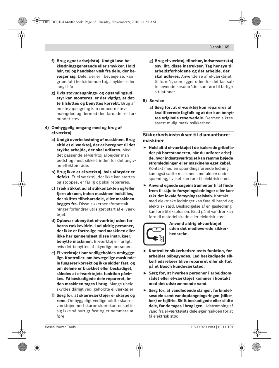 Bosch GDB 2500 WE Professional User Manual | Page 65 / 270
