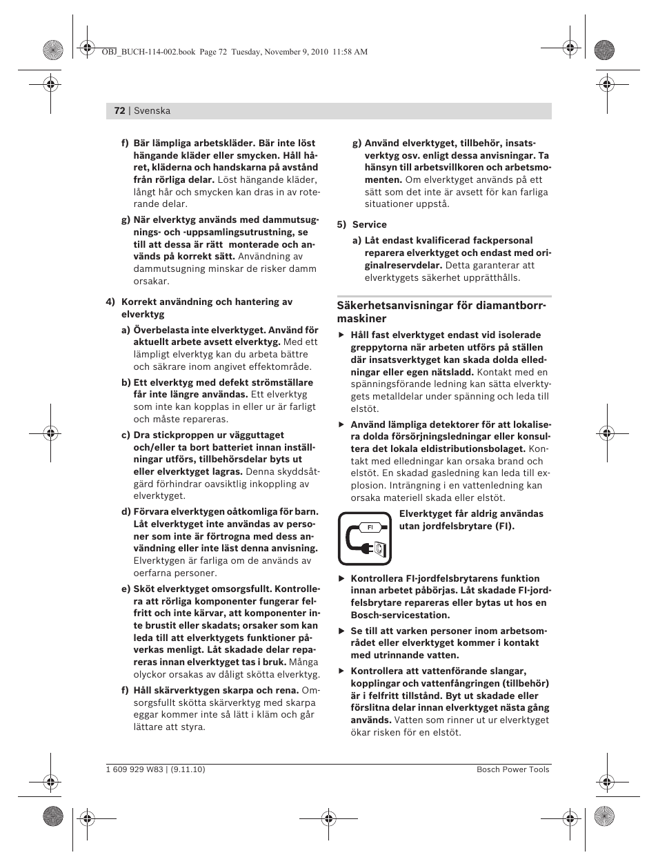 Bosch GDB 2500 WE Professional User Manual | Page 72 / 270