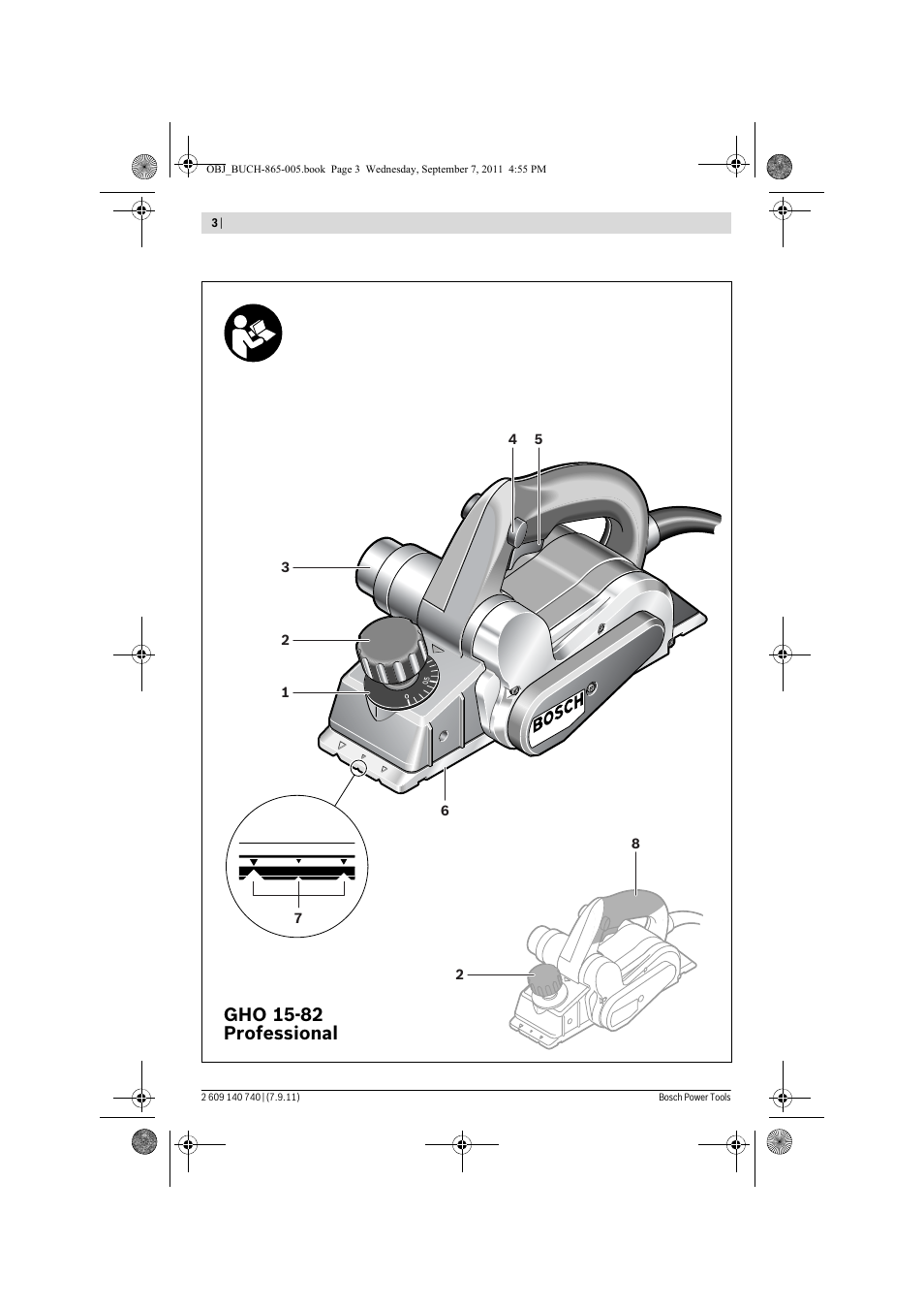 Gho 15-82 professional | Bosch GHO 15-82 Professional User Manual | Page 3 / 139