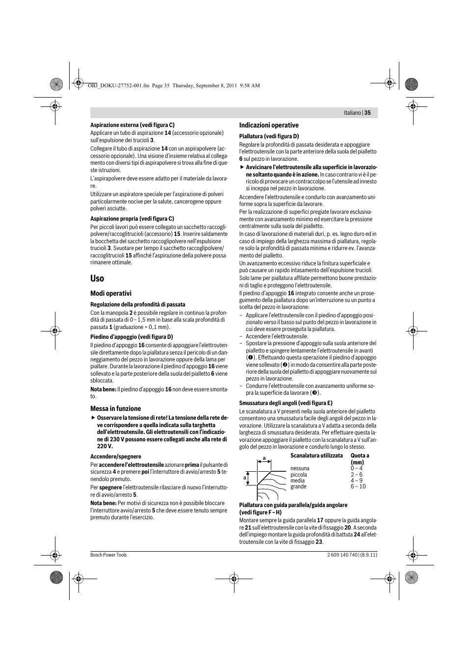 Bosch GHO 15-82 Professional User Manual | Page 35 / 139