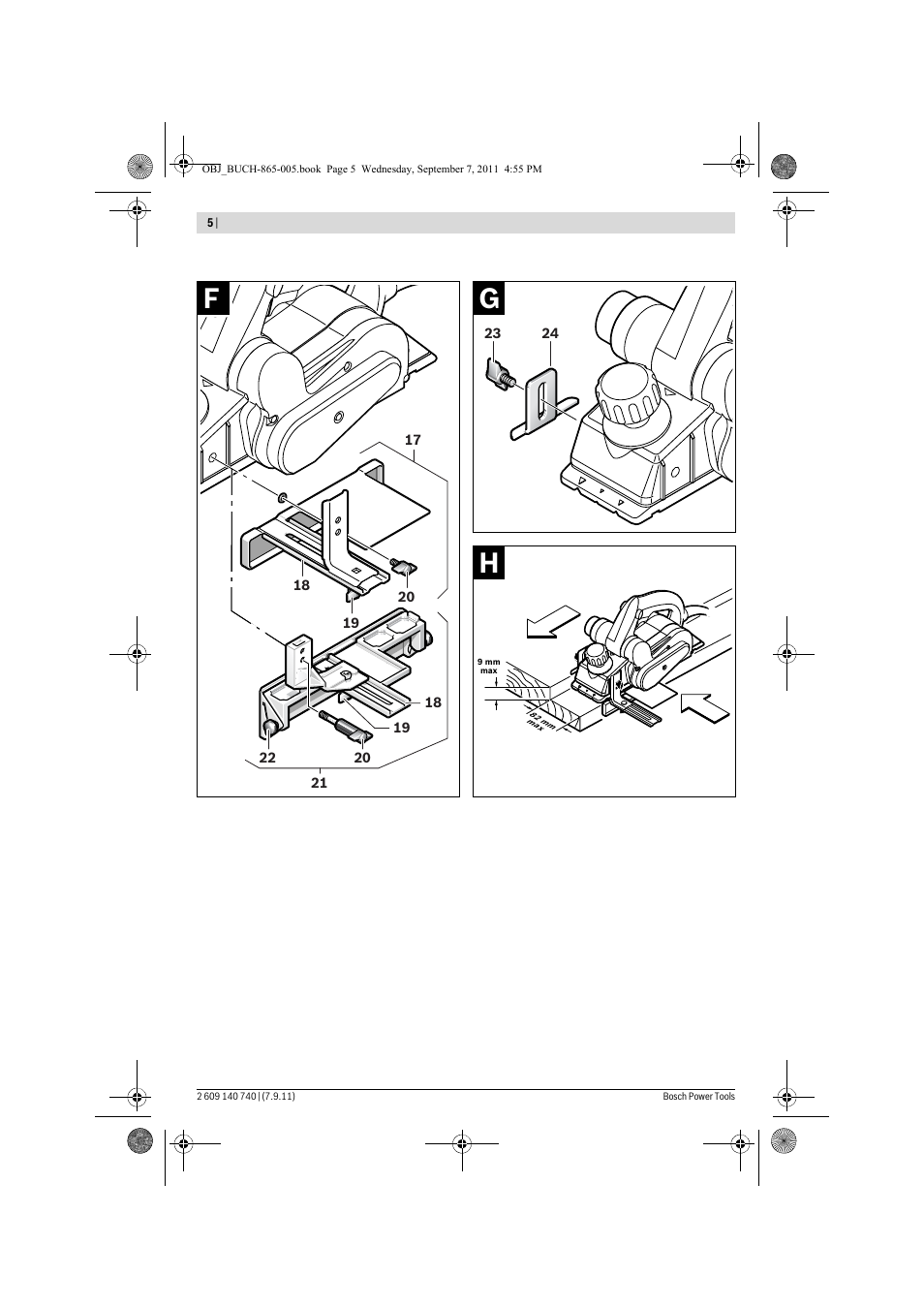 Bosch GHO 15-82 Professional User Manual | Page 5 / 139