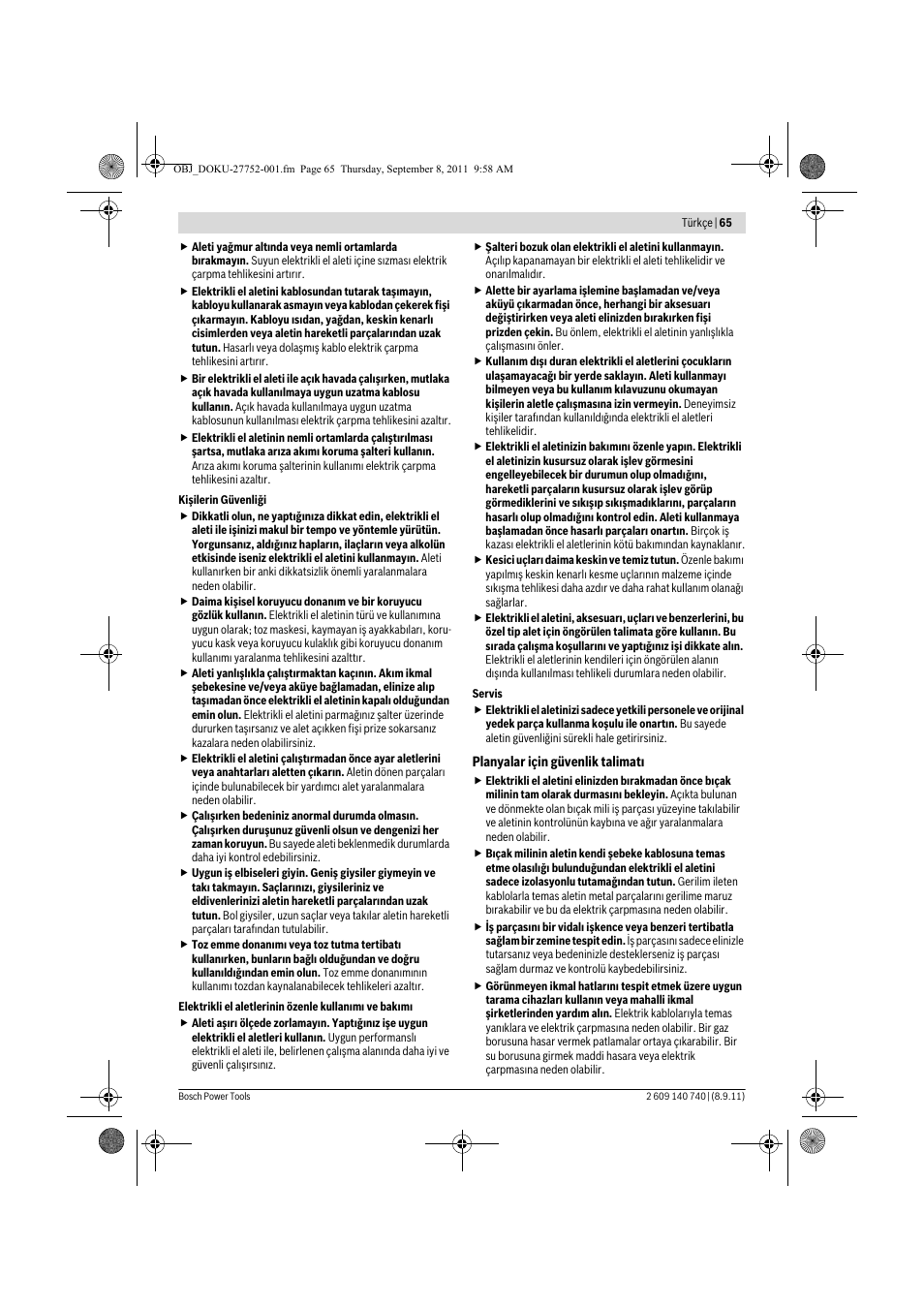 Bosch GHO 15-82 Professional User Manual | Page 65 / 139