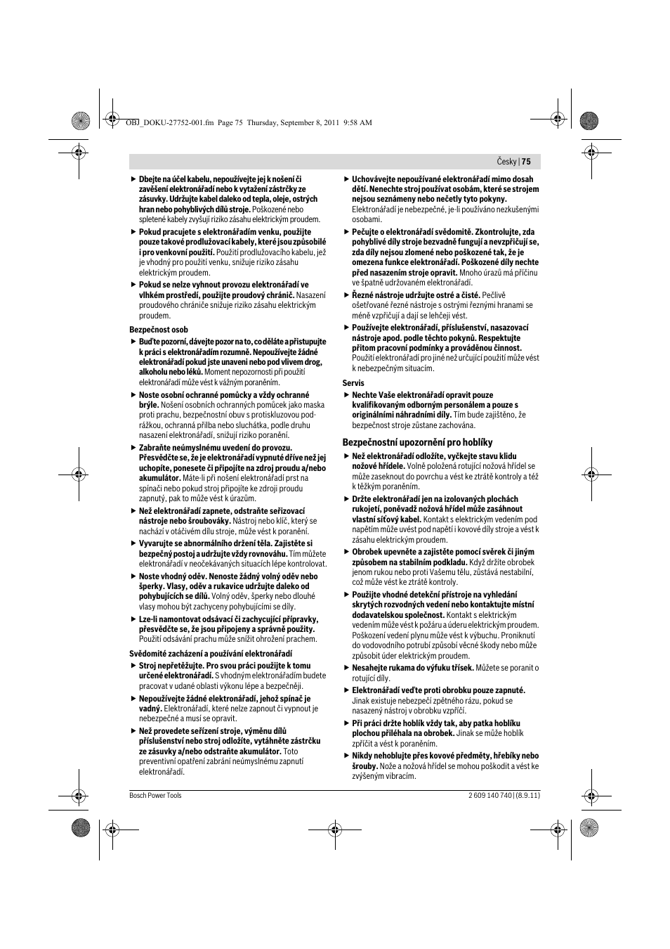 Bosch GHO 15-82 Professional User Manual | Page 75 / 139