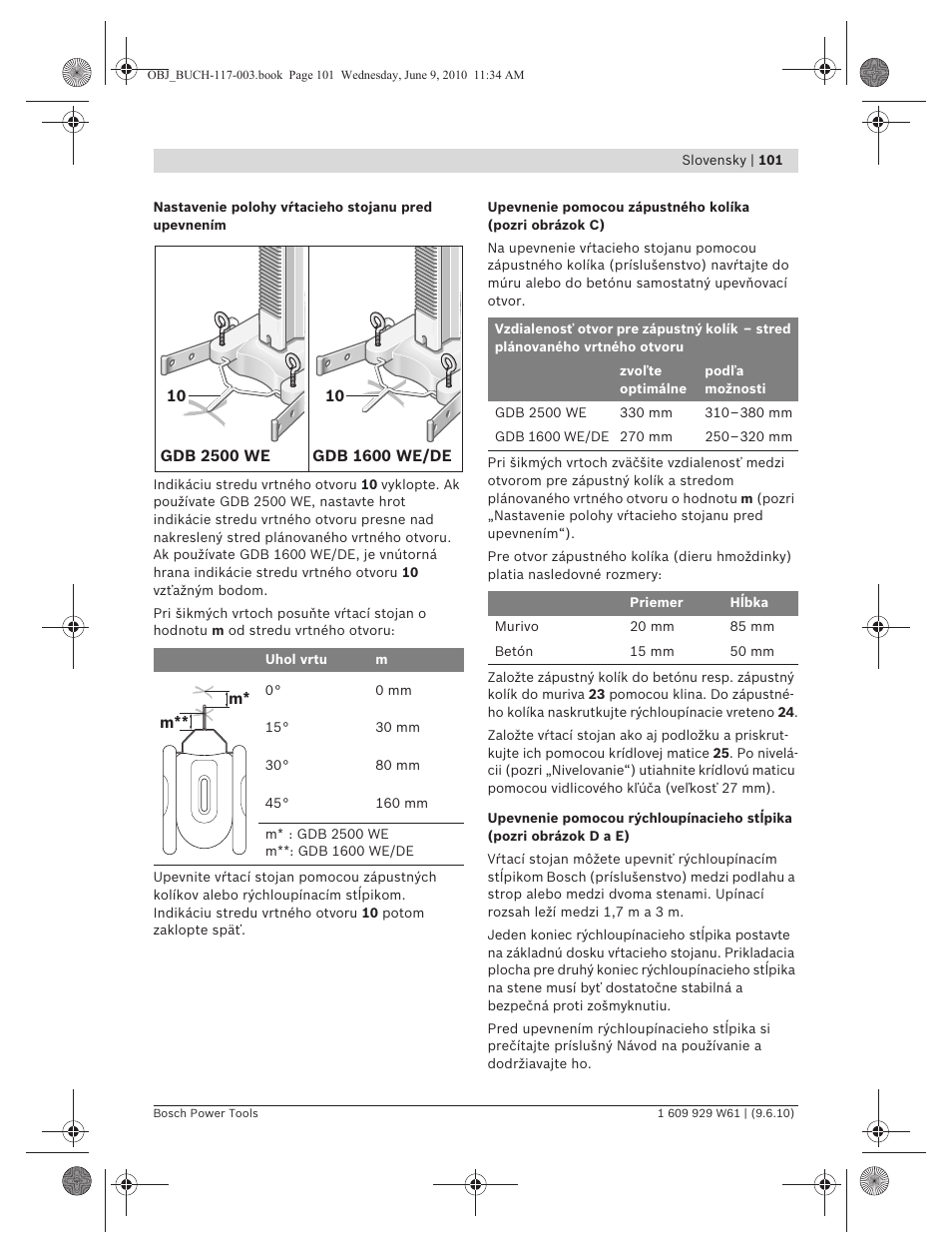 Bosch S 500 A Professional User Manual | Page 101 / 216