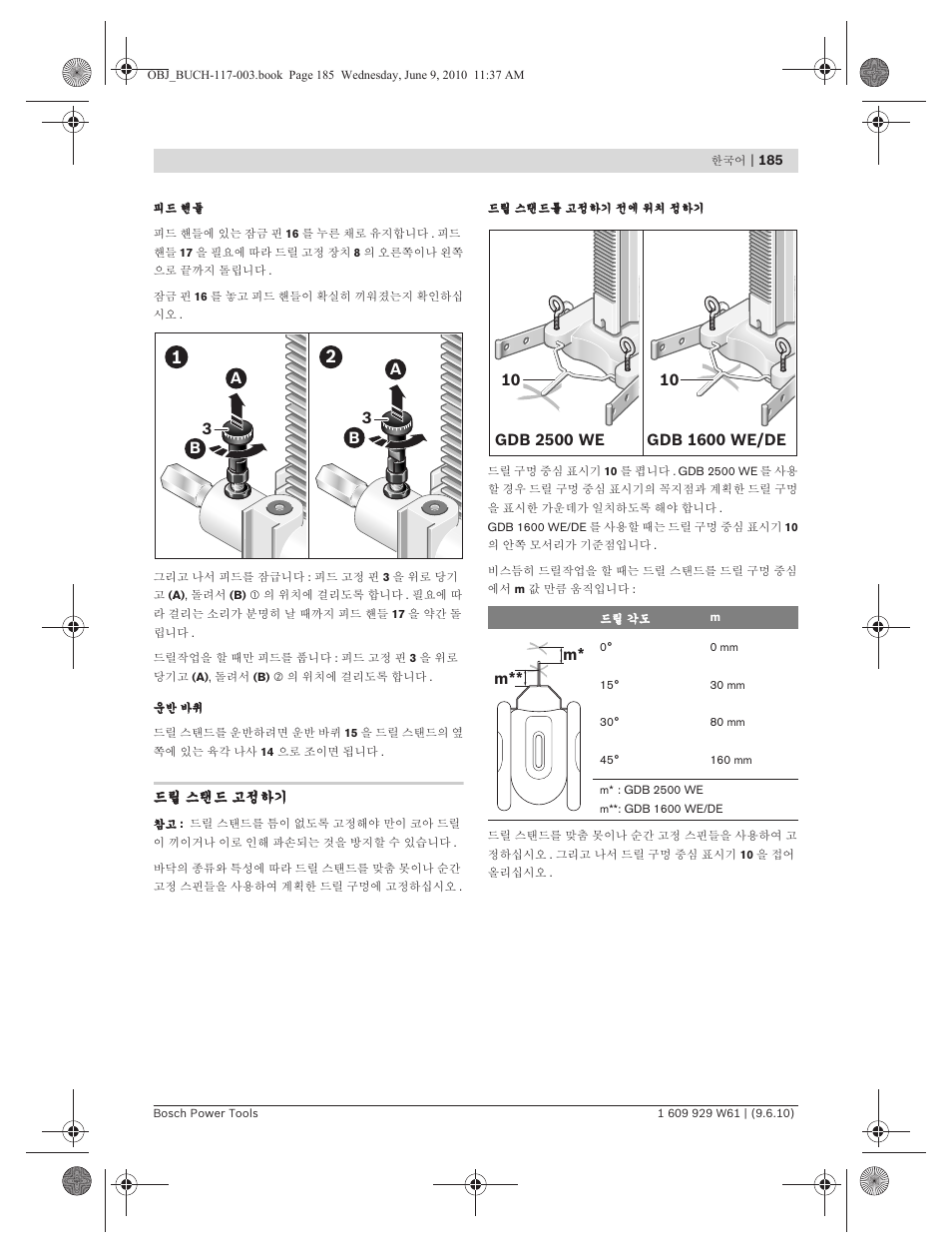 Bosch S 500 A Professional User Manual | Page 185 / 216