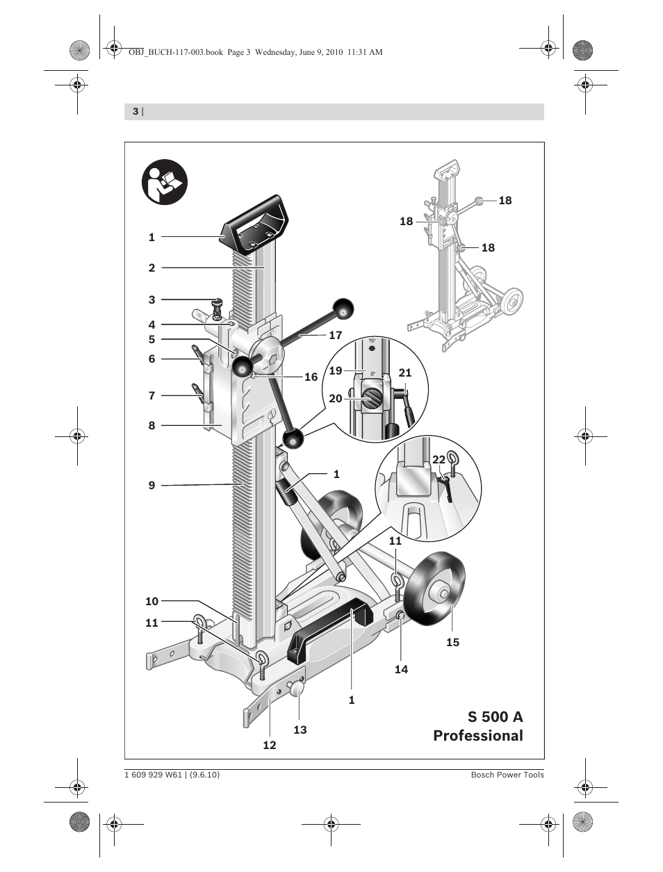 S 500 a professional | Bosch S 500 A Professional User Manual | Page 3 / 216