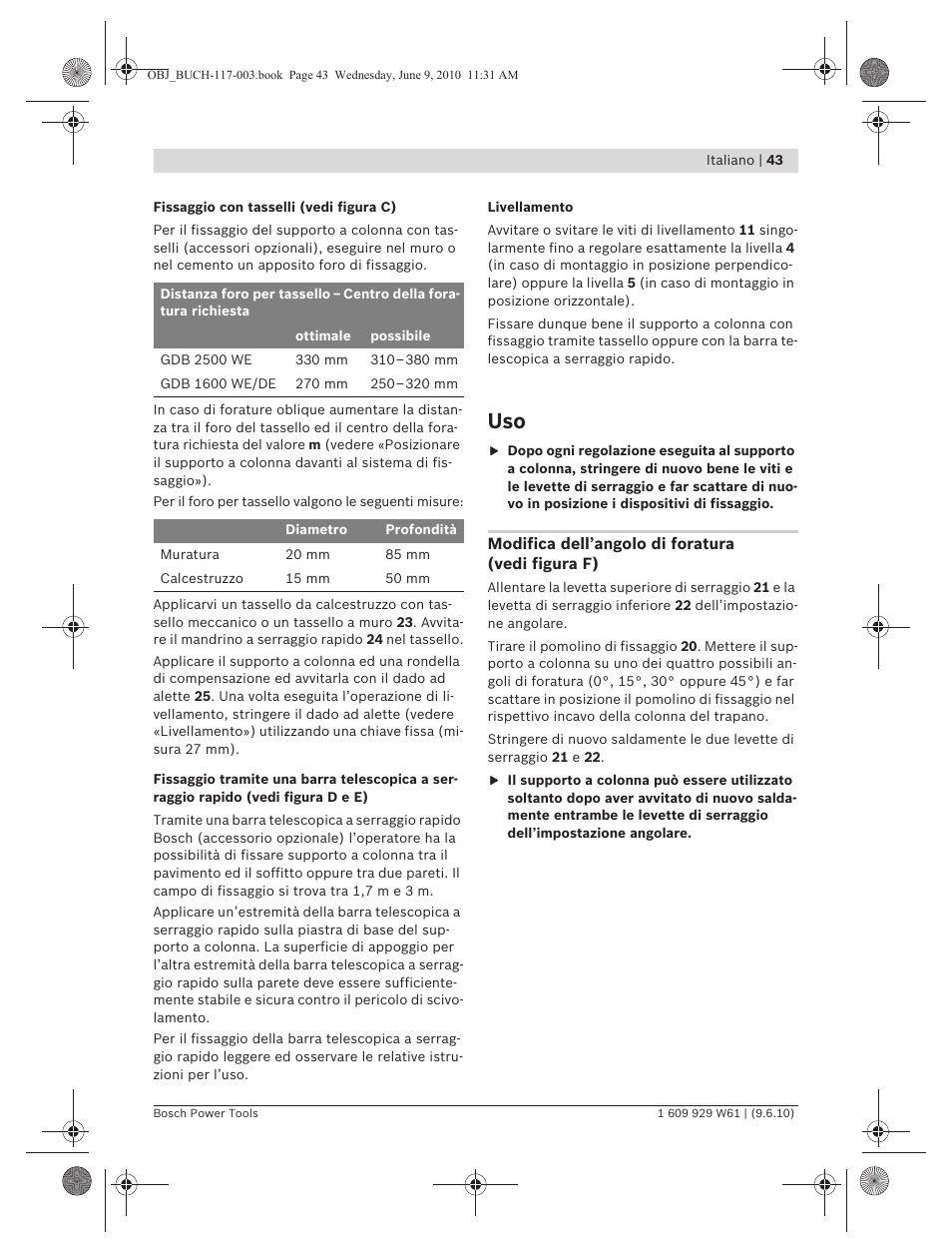 Bosch S 500 A Professional User Manual | Page 43 / 216