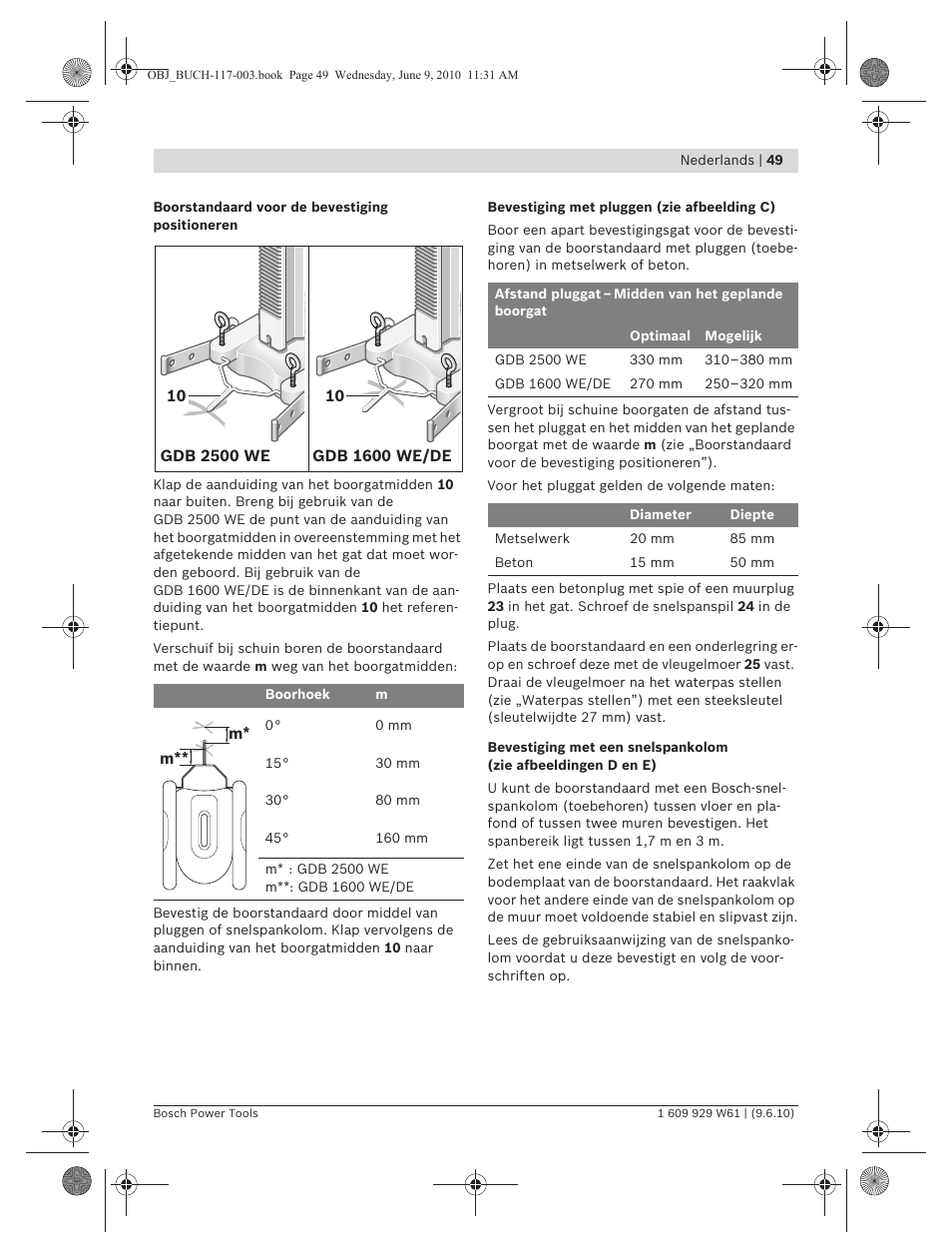 Bosch S 500 A Professional User Manual | Page 49 / 216