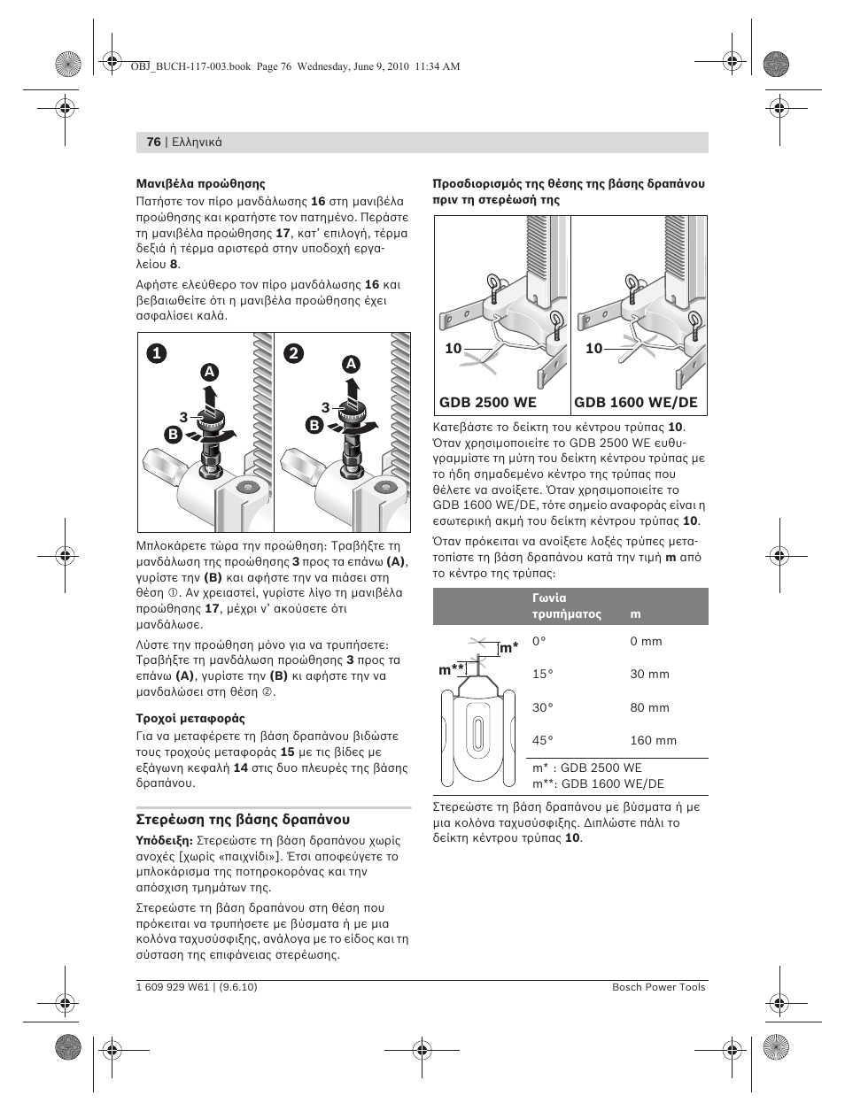 Bosch S 500 A Professional User Manual | Page 76 / 216