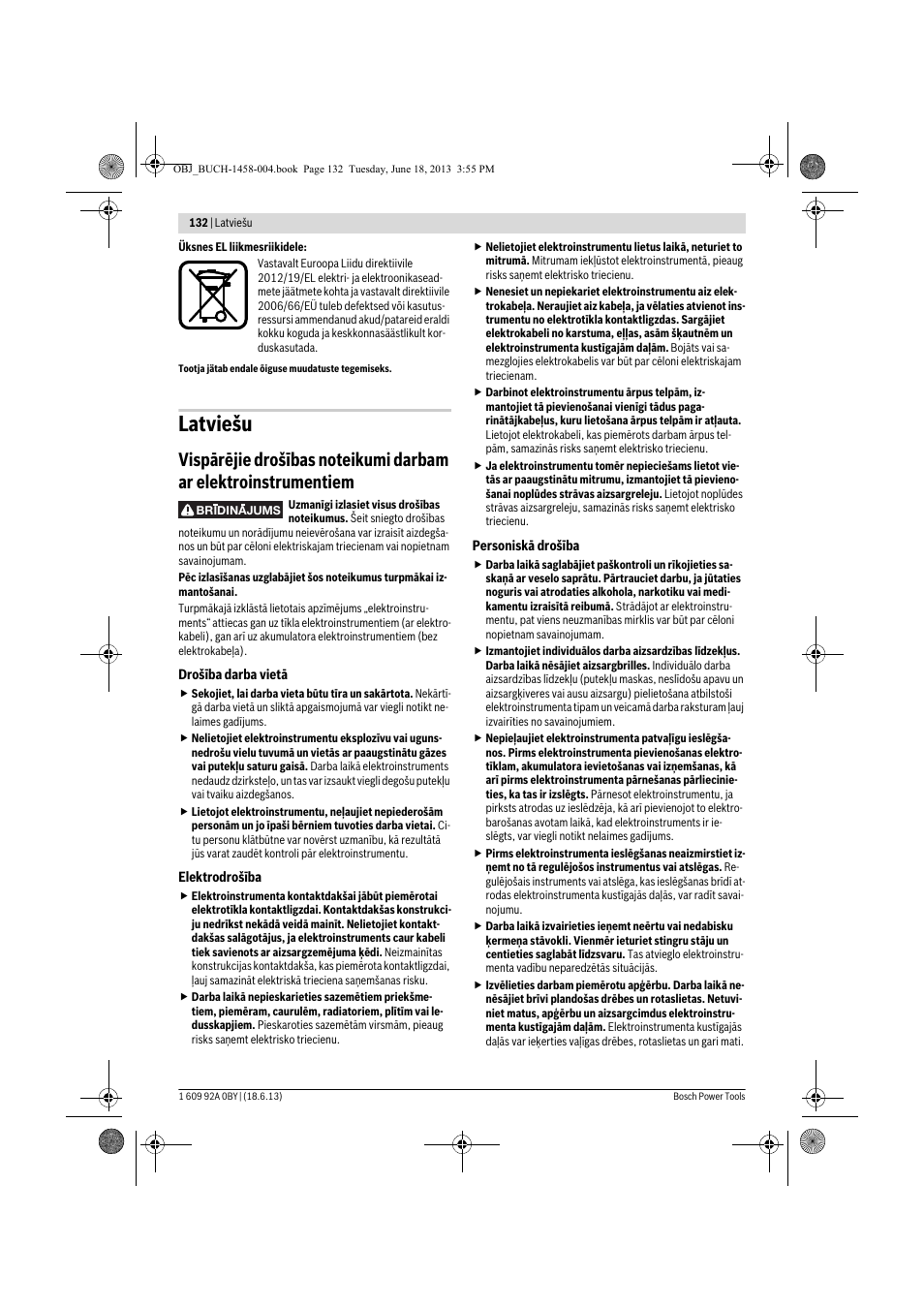 Latviešu | Bosch GSB 10,8-2-LI Professional User Manual | Page 132 / 157