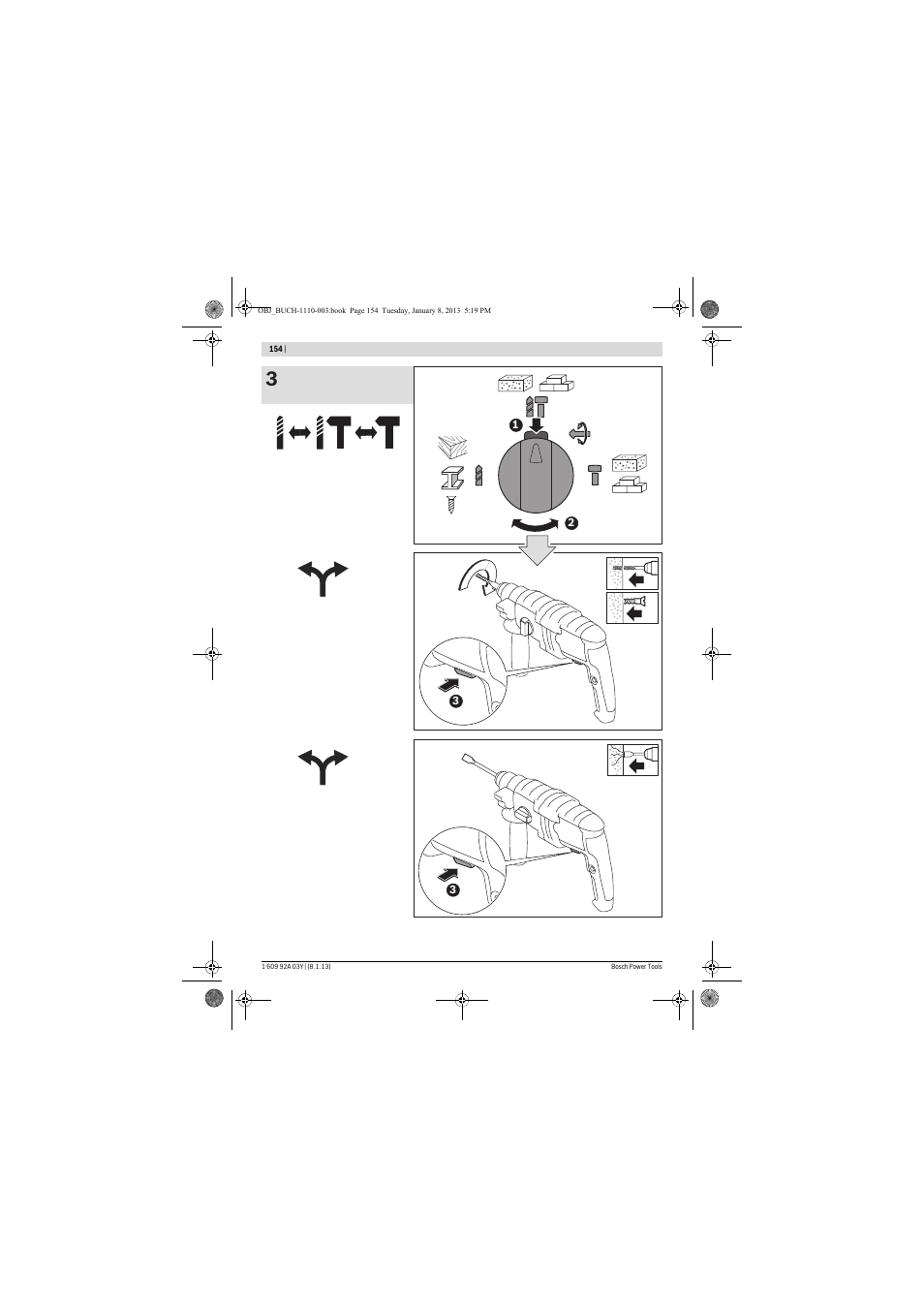 Bosch GBH 2-20 D Professional User Manual | Page 154 / 158