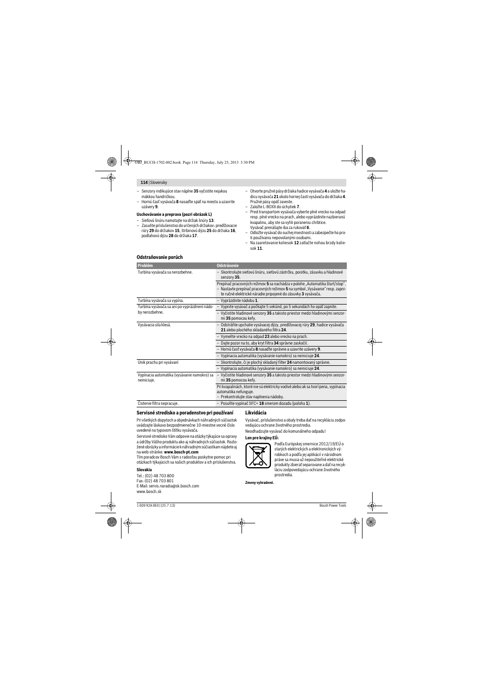 Bosch GAS 35 L SFC+ Professional User Manual | Page 114 / 219