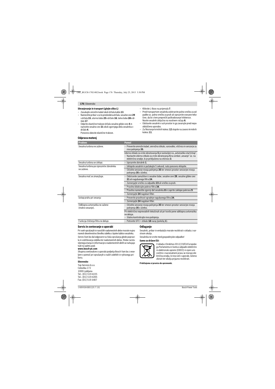 Bosch GAS 35 L SFC+ Professional User Manual | Page 176 / 219