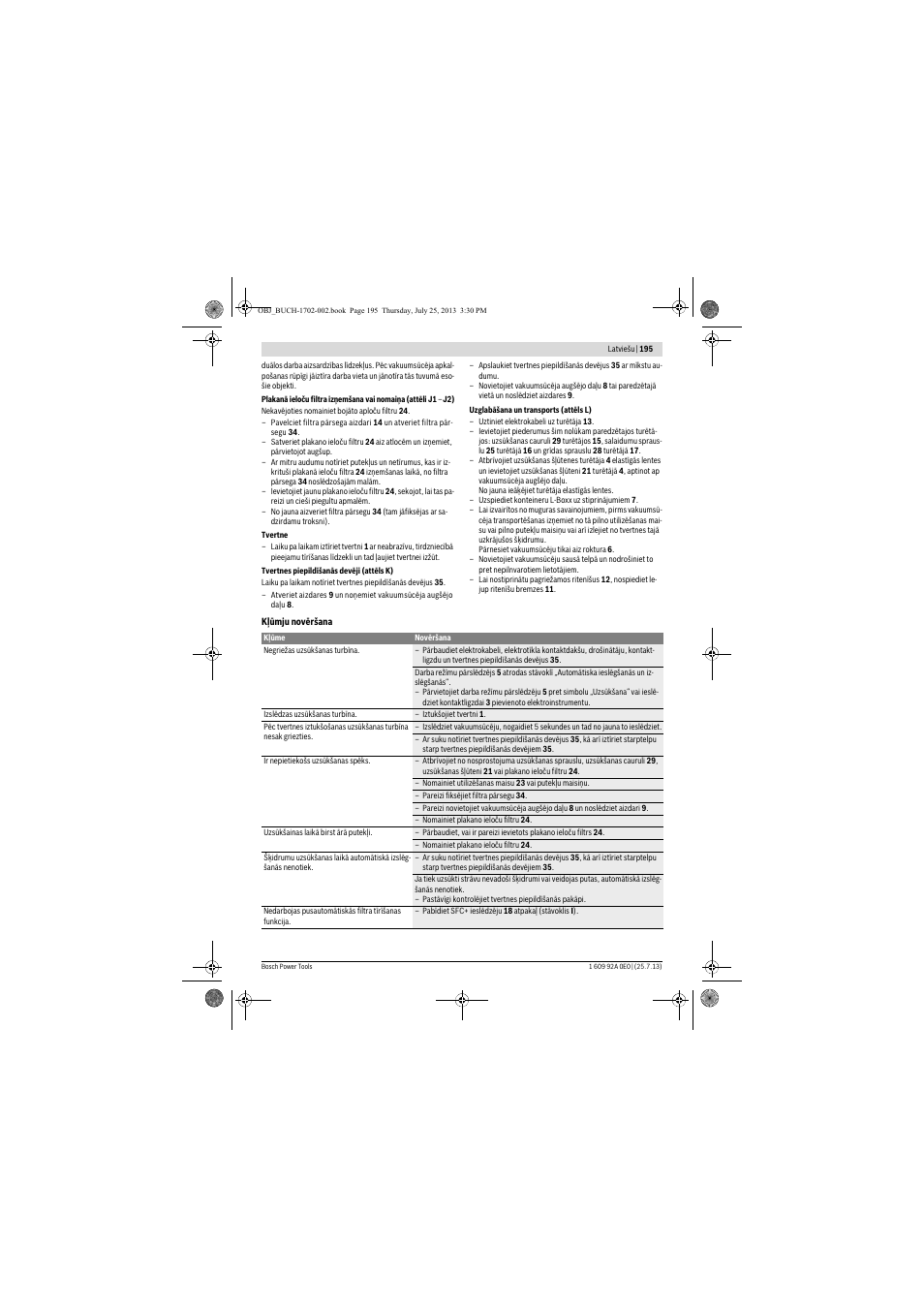 Bosch GAS 35 L SFC+ Professional User Manual | Page 195 / 219