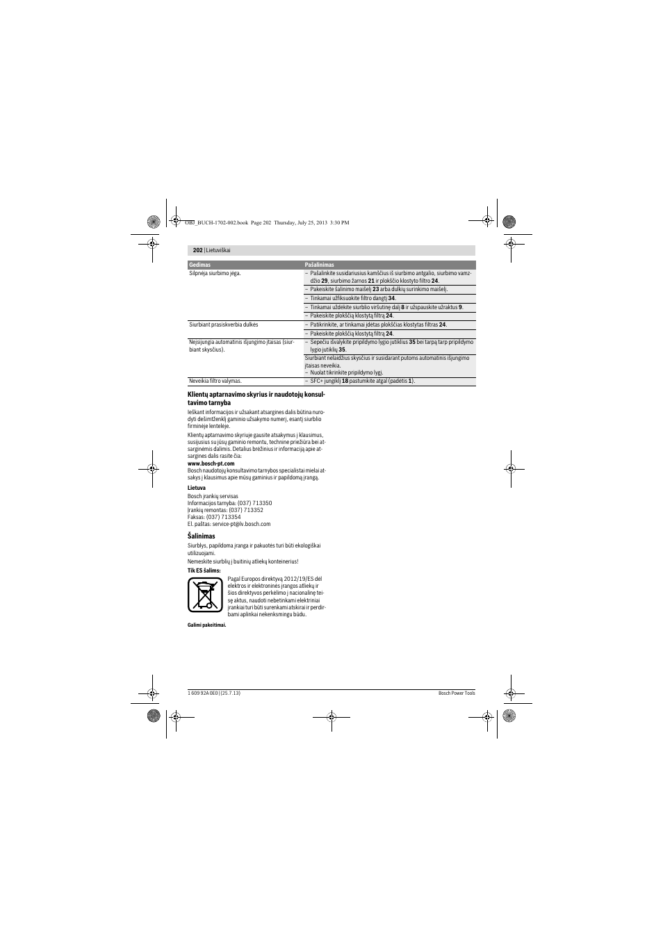 Bosch GAS 35 L SFC+ Professional User Manual | Page 202 / 219