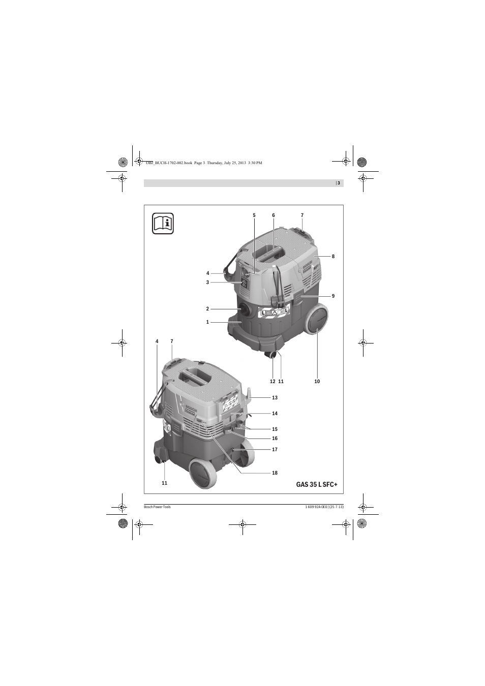 Bosch GAS 35 L SFC+ Professional User Manual | Page 3 / 219