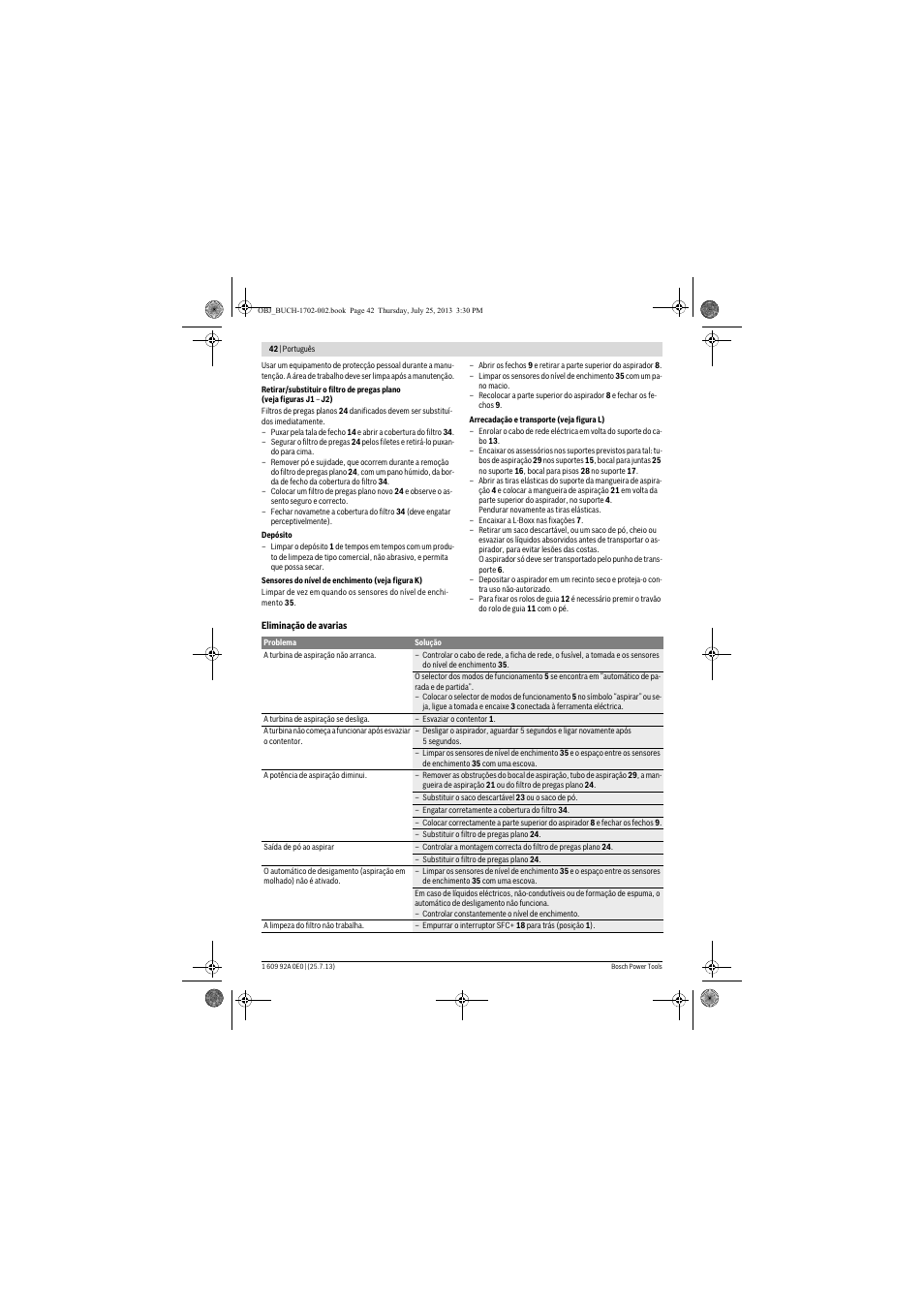 Bosch GAS 35 L SFC+ Professional User Manual | Page 42 / 219