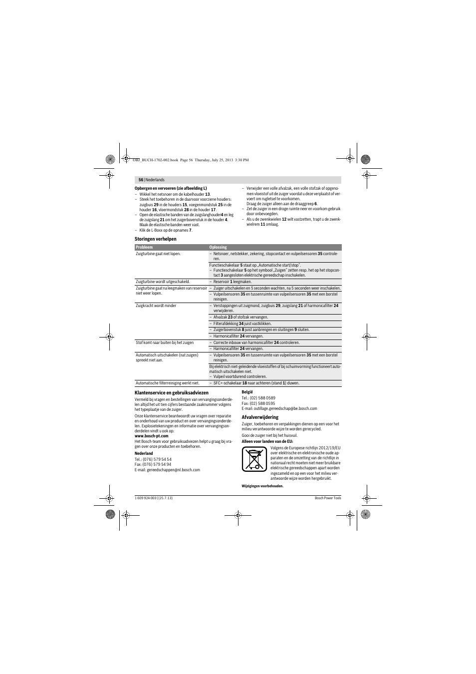 Bosch GAS 35 L SFC+ Professional User Manual | Page 56 / 219