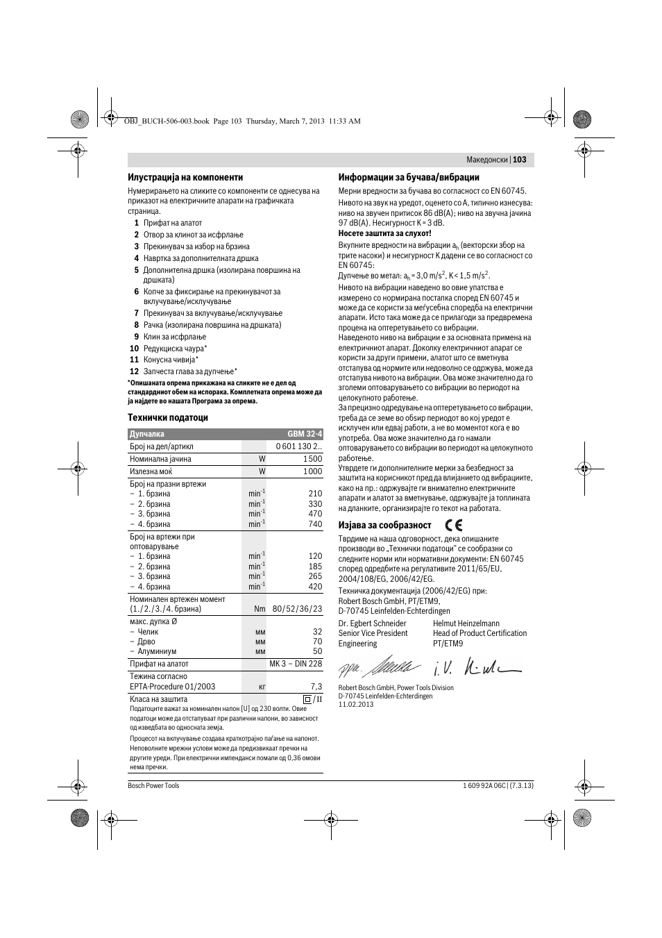Bosch GBM 32-4 Professional User Manual | Page 103 / 138