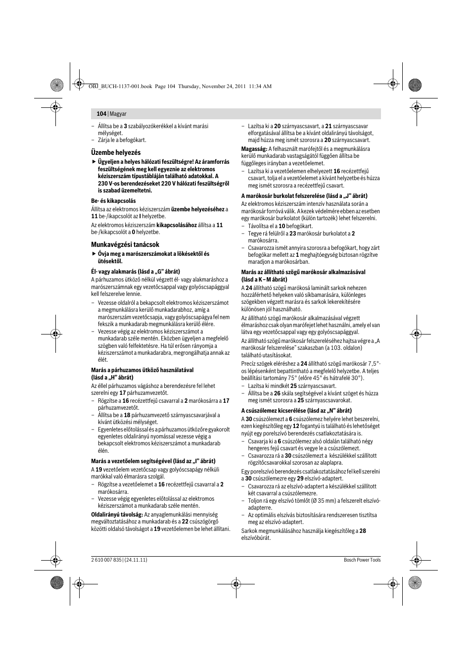 Bosch GKF 600 Professional User Manual | Page 104 / 178