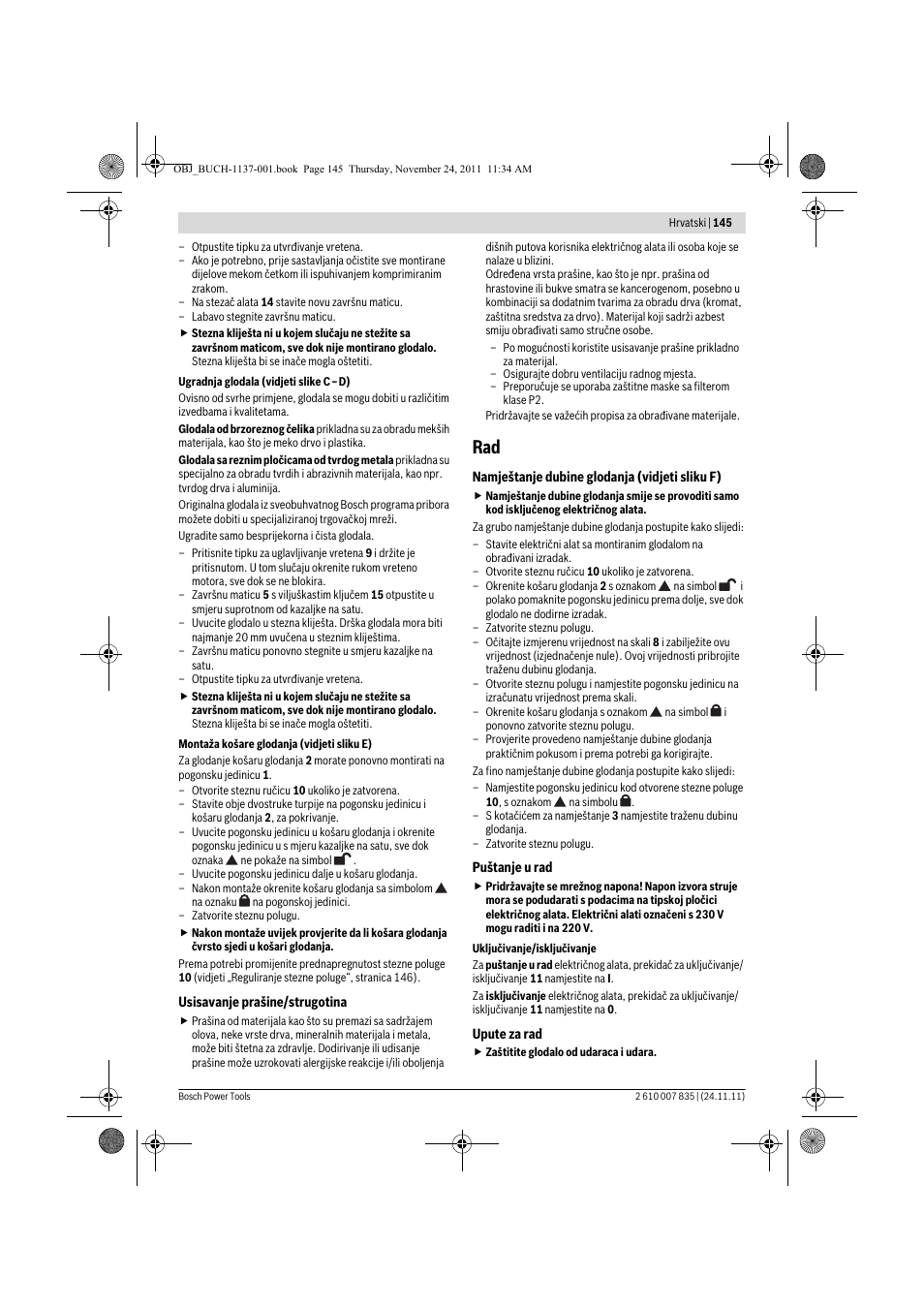 Bosch GKF 600 Professional User Manual | Page 145 / 178