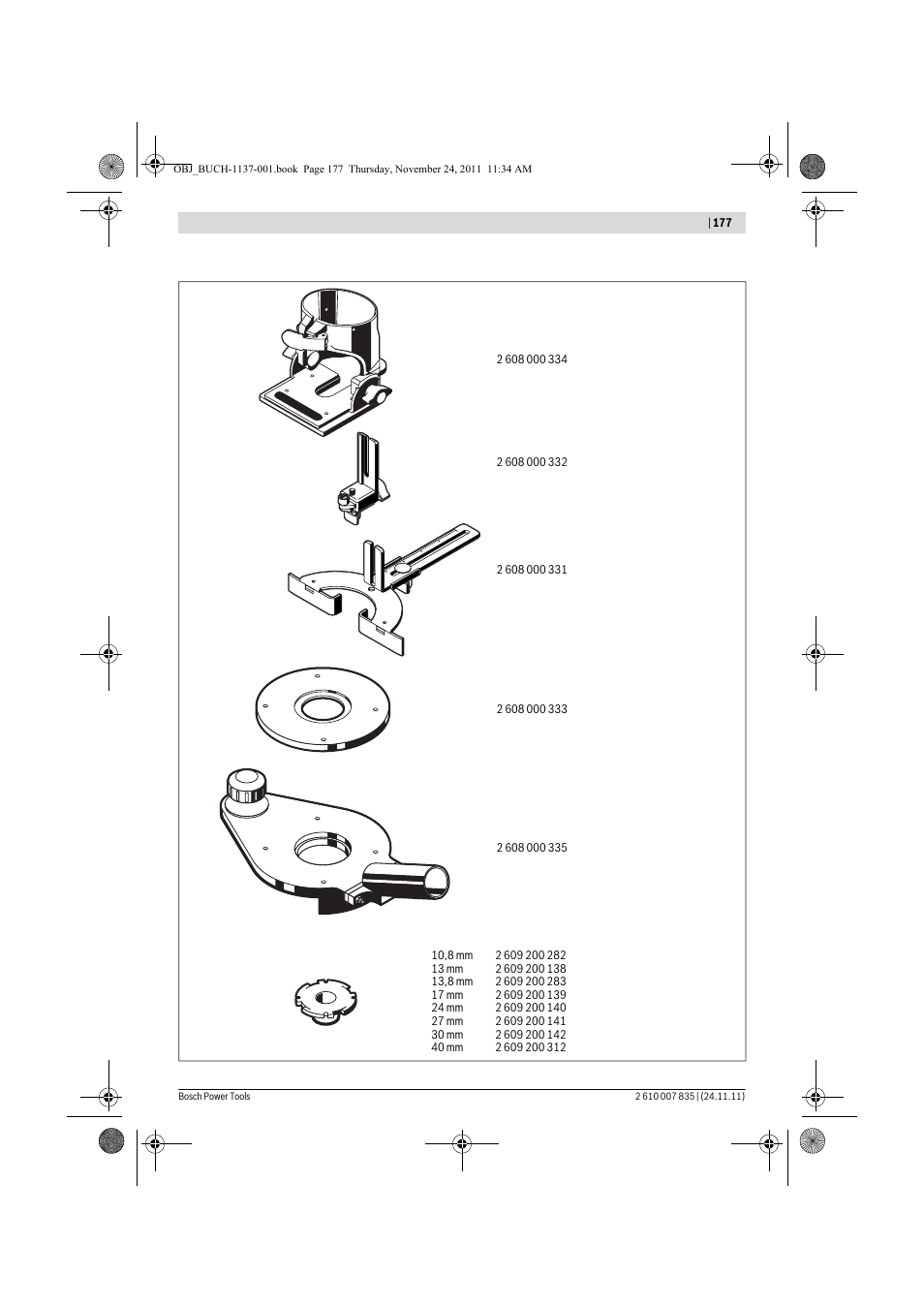 Bosch GKF 600 Professional User Manual | Page 177 / 178