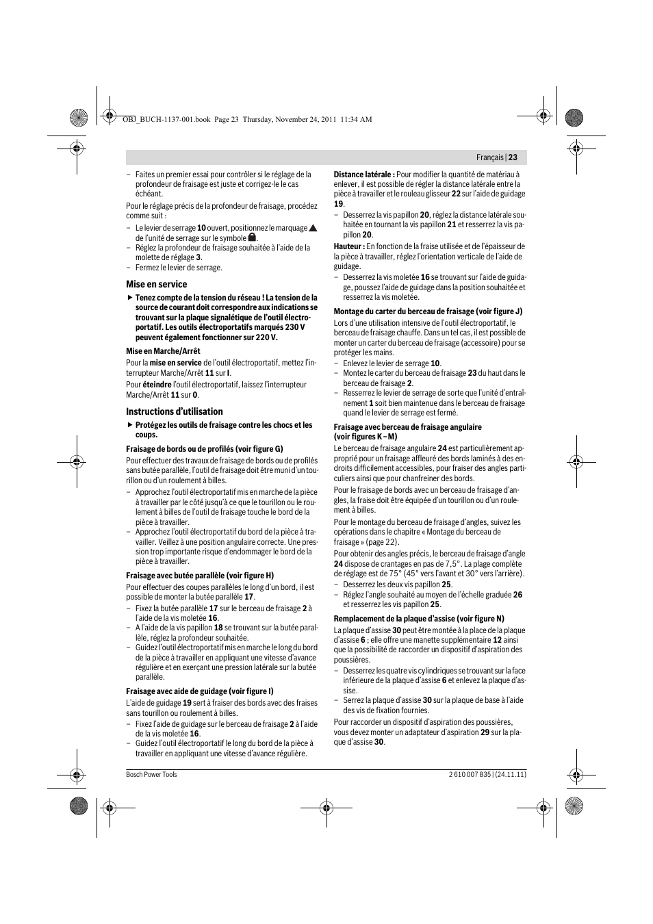 Bosch GKF 600 Professional User Manual | Page 23 / 178