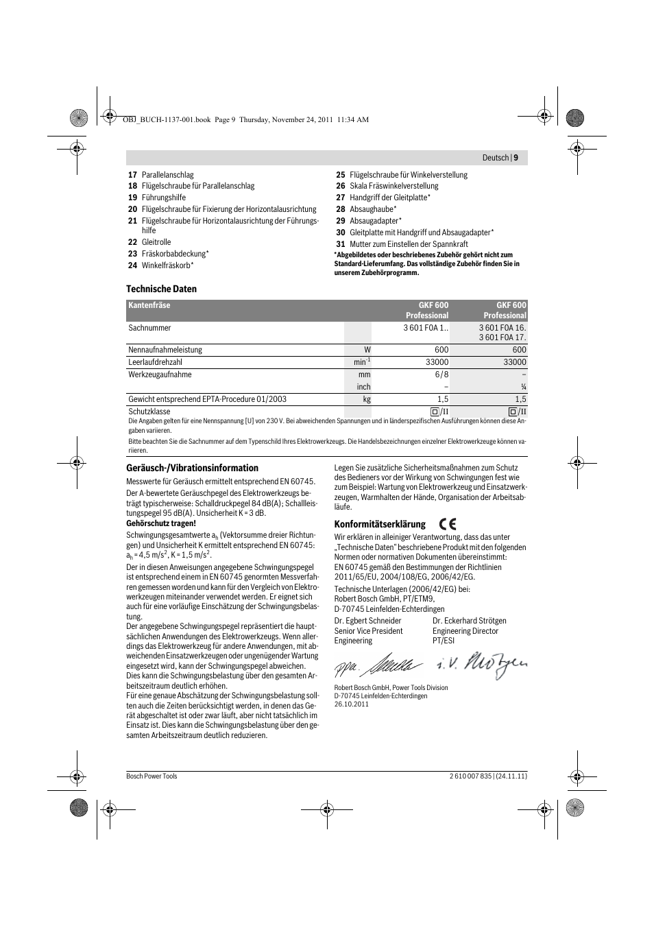 Bosch GKF 600 Professional User Manual | Page 9 / 178