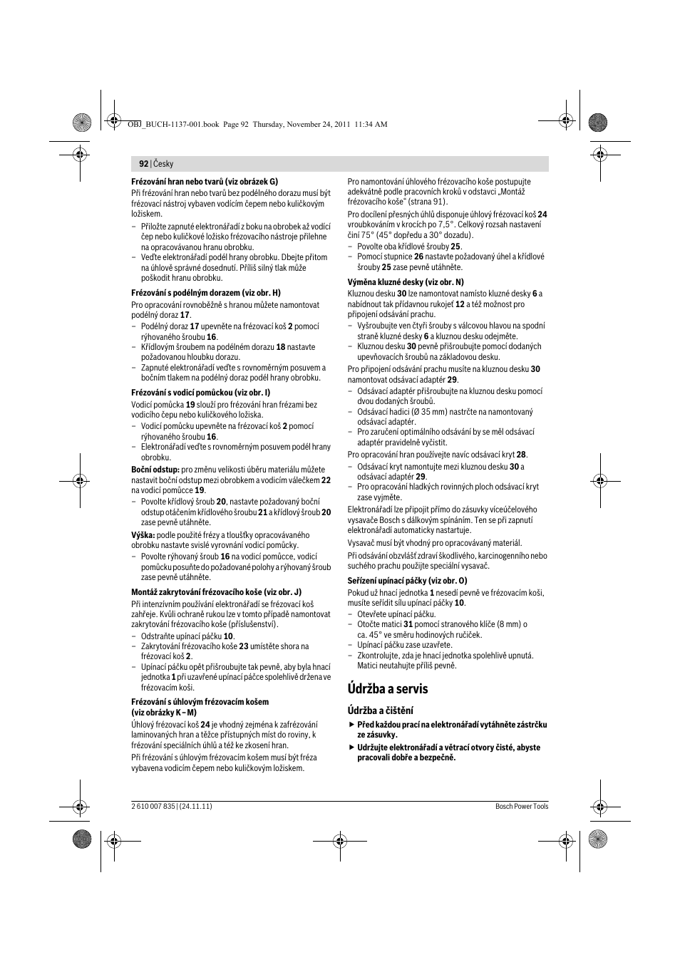 Údržba a servis | Bosch GKF 600 Professional User Manual | Page 92 / 178