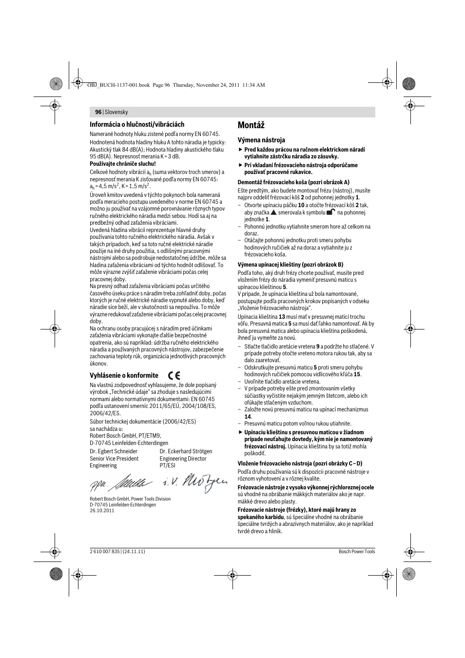 Montáž | Bosch GKF 600 Professional User Manual | Page 96 / 178