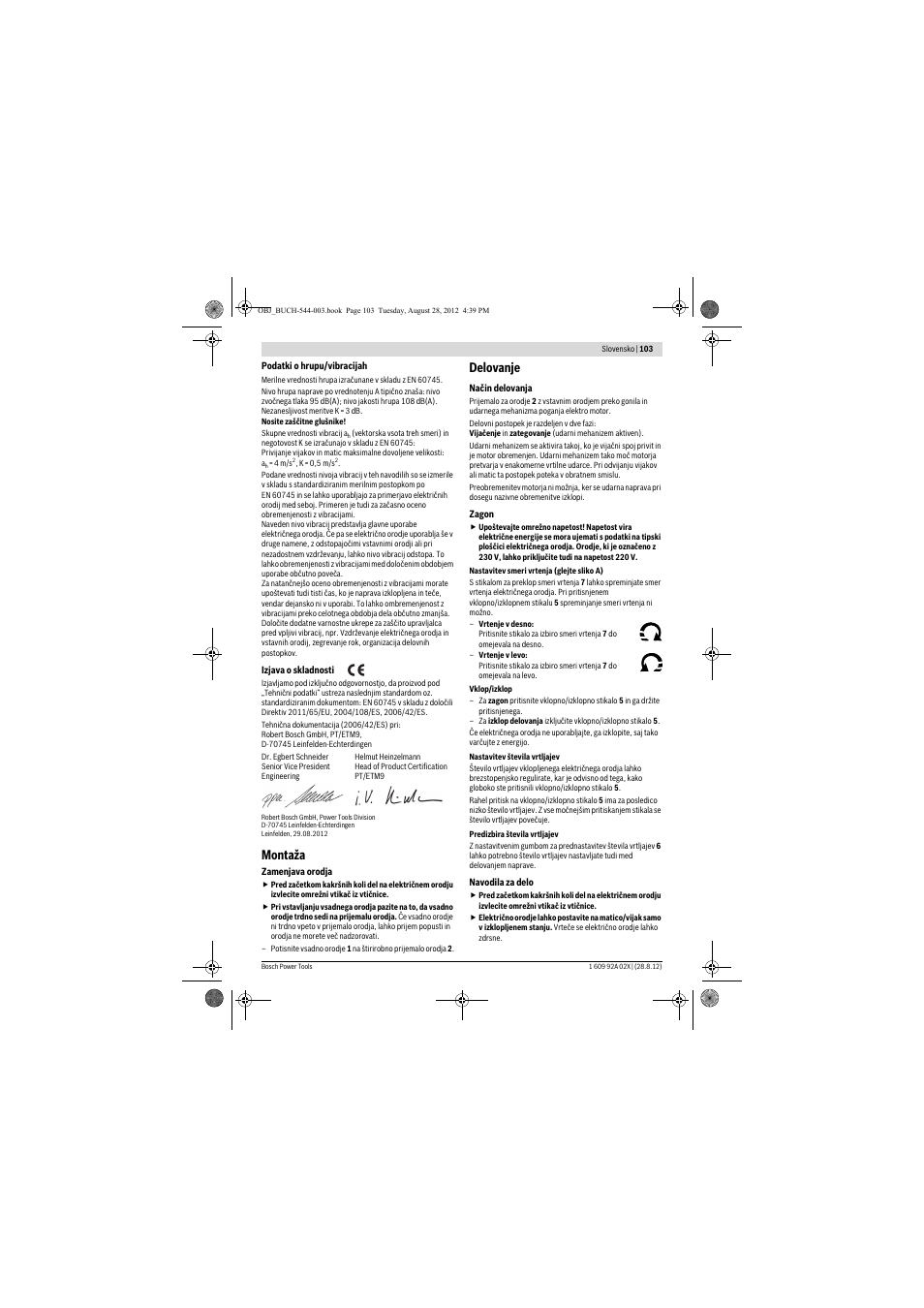 Montaža, Delovanje | Bosch GDS 18 E Professional User Manual | Page 103 / 131